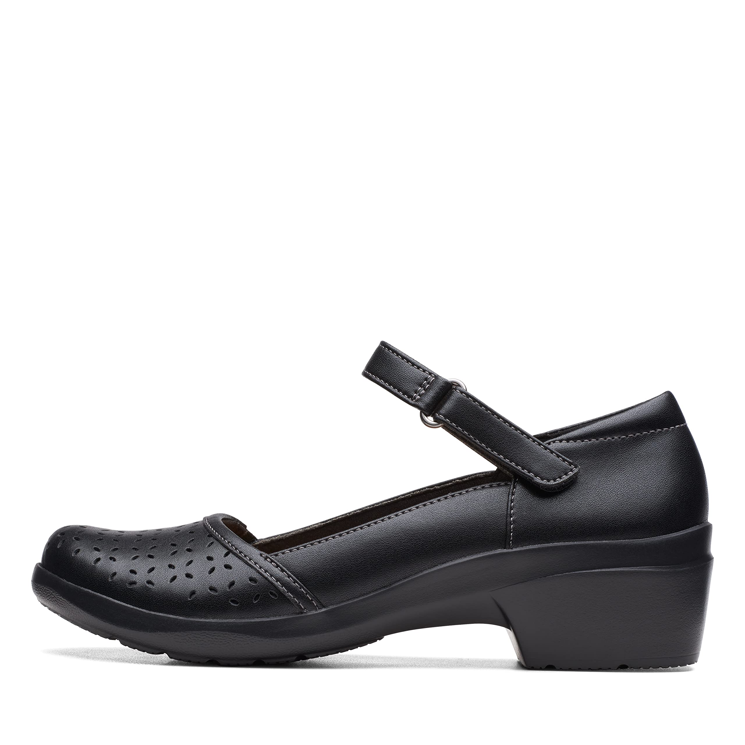 Clarks Women's Angie Loop Mary Jane Flat Shoes - Comfortable & Stylish Slip-Ons for Work, Casual & Dressy Outfits | Perfect for Office, Walking & Everyday Wear