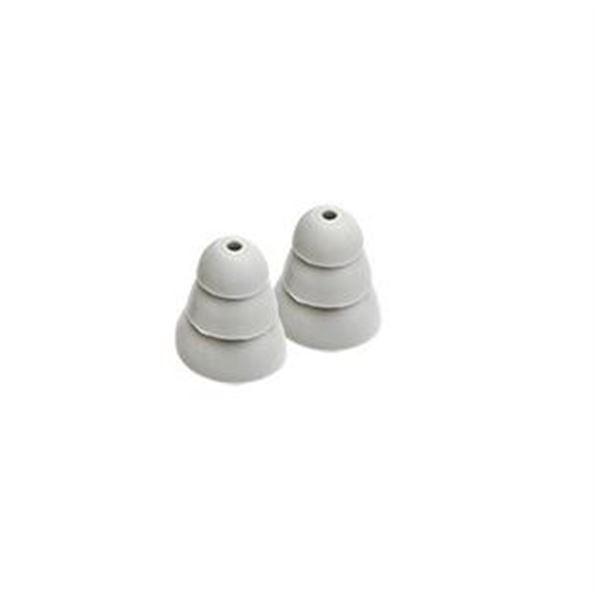 Etymotic ER38-18 Large Gray 3-Flange Replacement Eartips for Noise Isolation & Comfort - Perfect for Musicians, Travelers & Audiophiles