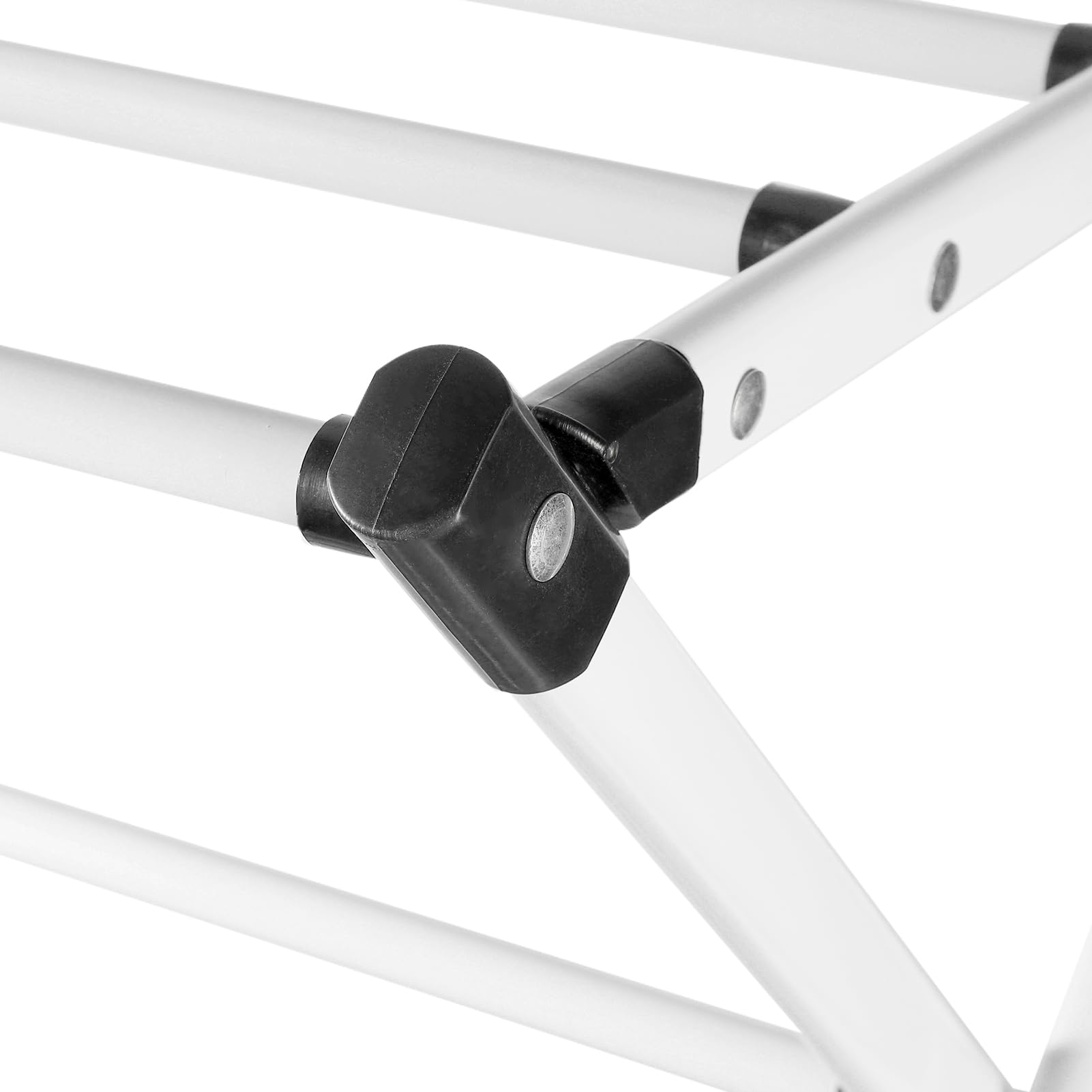 3-Tier Foldable Clothes Drying Rack - Space Saving Laundry Rack for Clothes, Towels & Linens | High Stability Indoor Dryer for Hanging Clothes (White) | Perfect for Apartments, Dorms & Small Spaces