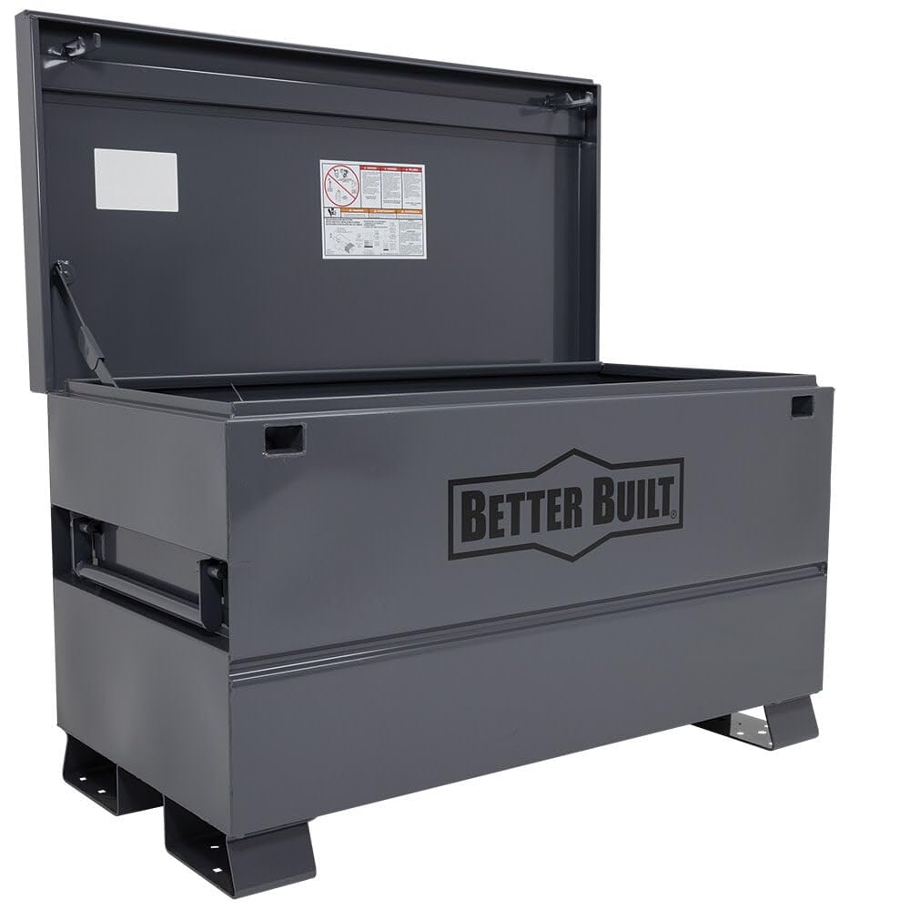 Heavy Duty Jobsite Storage Box - Durable Tool Organizer for Construction & Workshop - Perfect for Tools, Hardware & Equipment Storage on Job Sites
