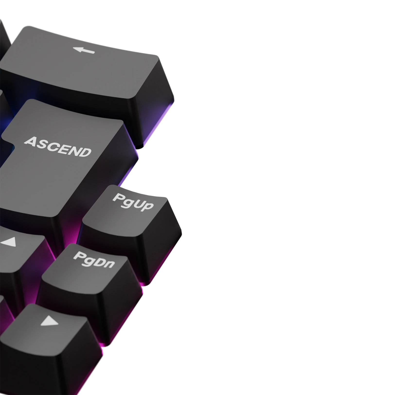 Keycaps Basics Classic Black DE - Mechanical Keyboard Keycaps for Typing & Gaming | Durable ABS Keycaps for PC, Mac, Laptop