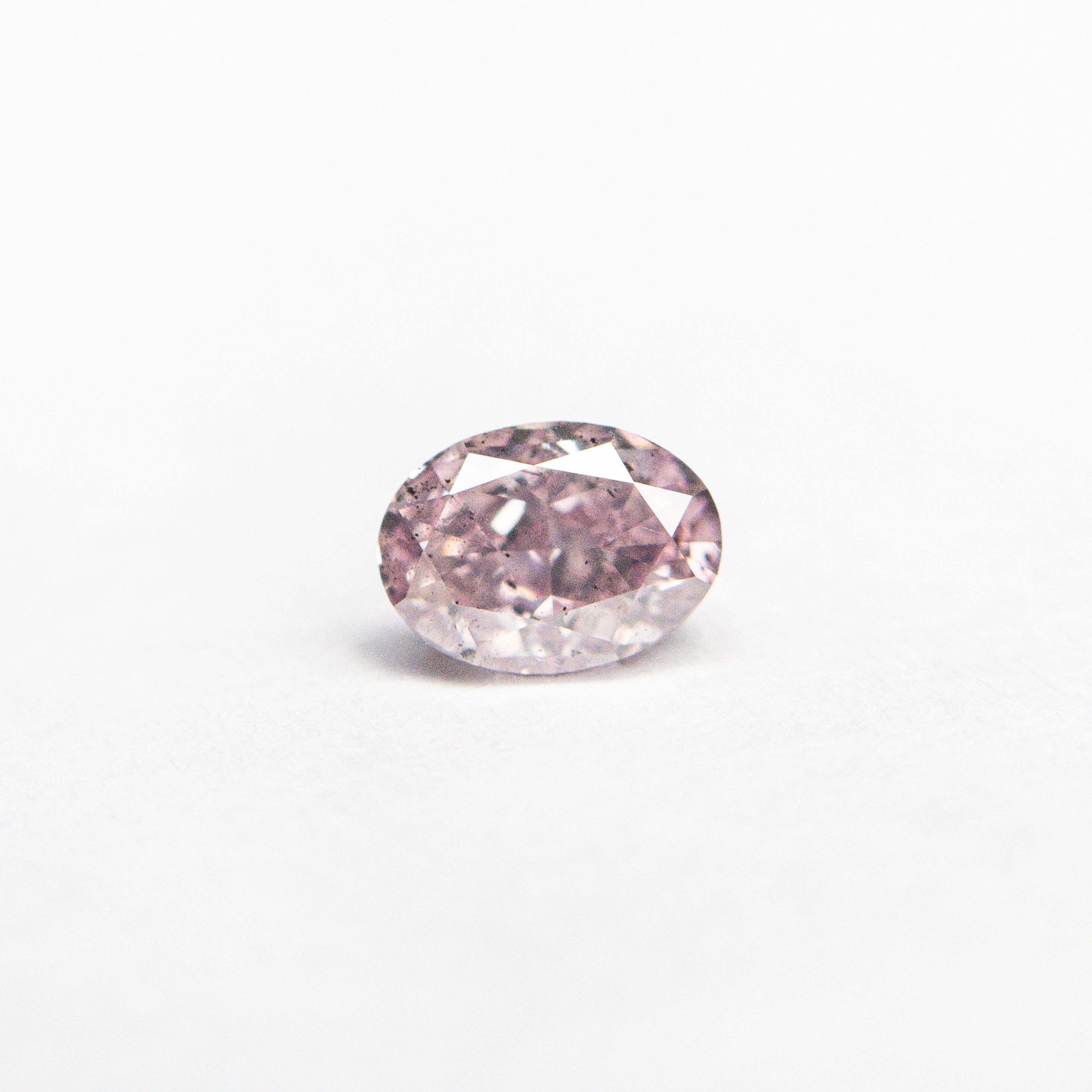 0.40ct GIA Certified Fancy Intense Purple Pink Oval Diamond (4.98x3.64x2.68mm) - I1 Clarity for Engagement Rings & Fine Jewelry
