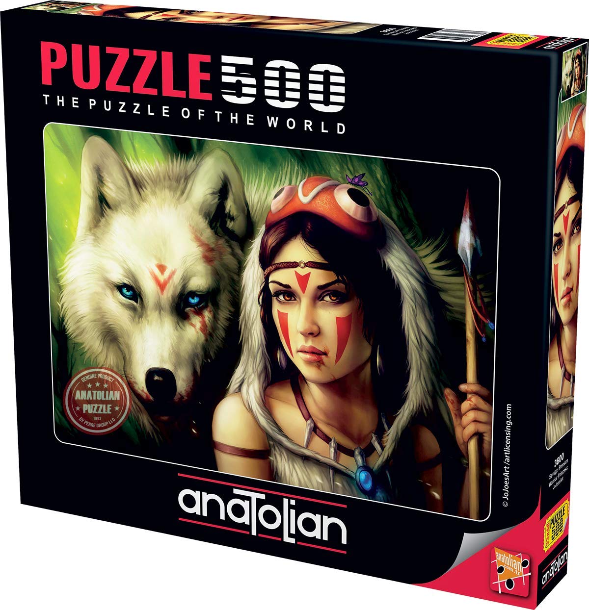 500 Piece Anatolian Warrior Princess Jigsaw Puzzle #3600 - Challenging Adult Puzzle for Home Decor, Gift & Family Game Night