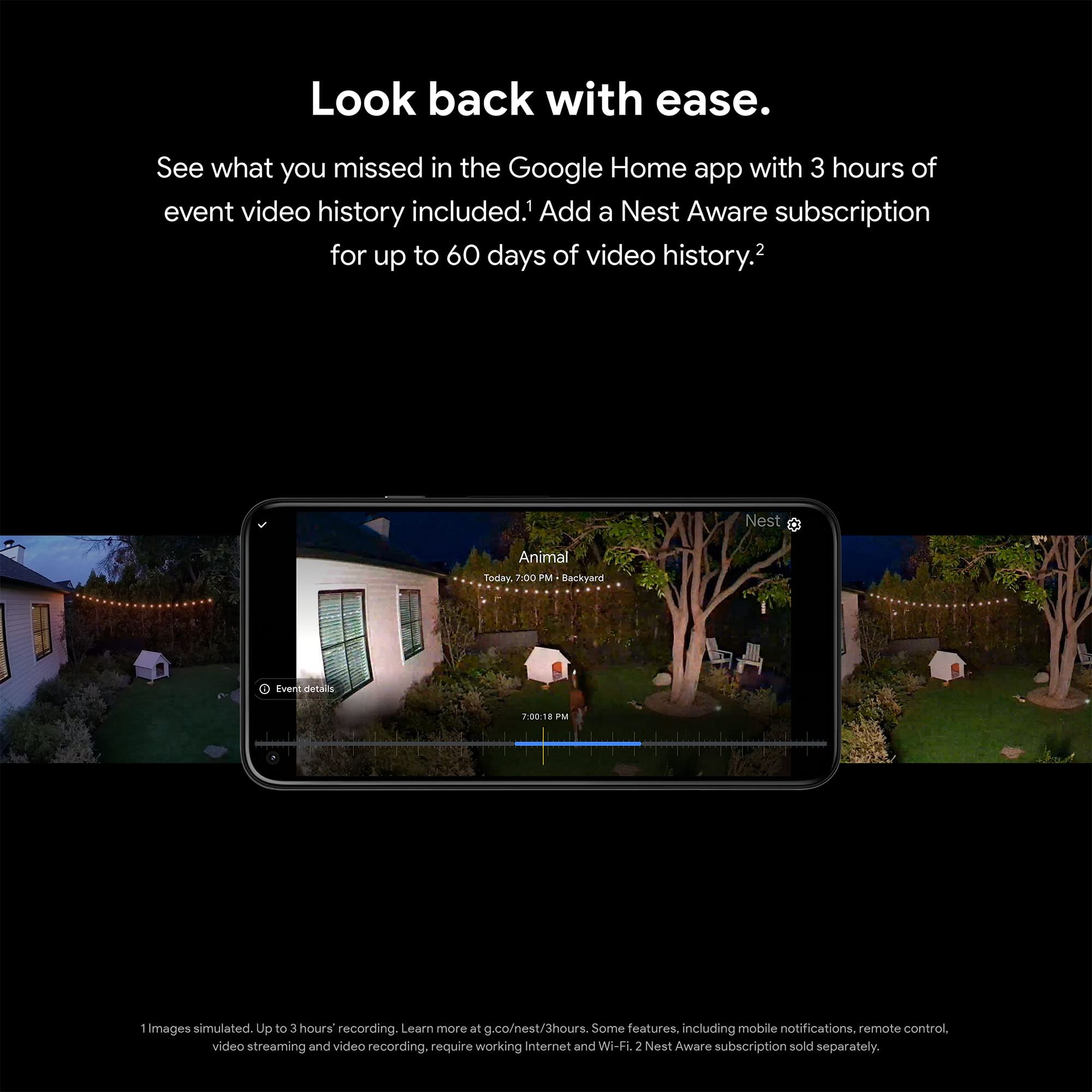 Google GM493 & G3AL9 Nest Cam with Floodlight - Outdoor Wired Security Camera, Smart Home WiFi Surveillance, Weatherproof for Snow - Perfect for Driveway, Backyard & Garage Monitoring