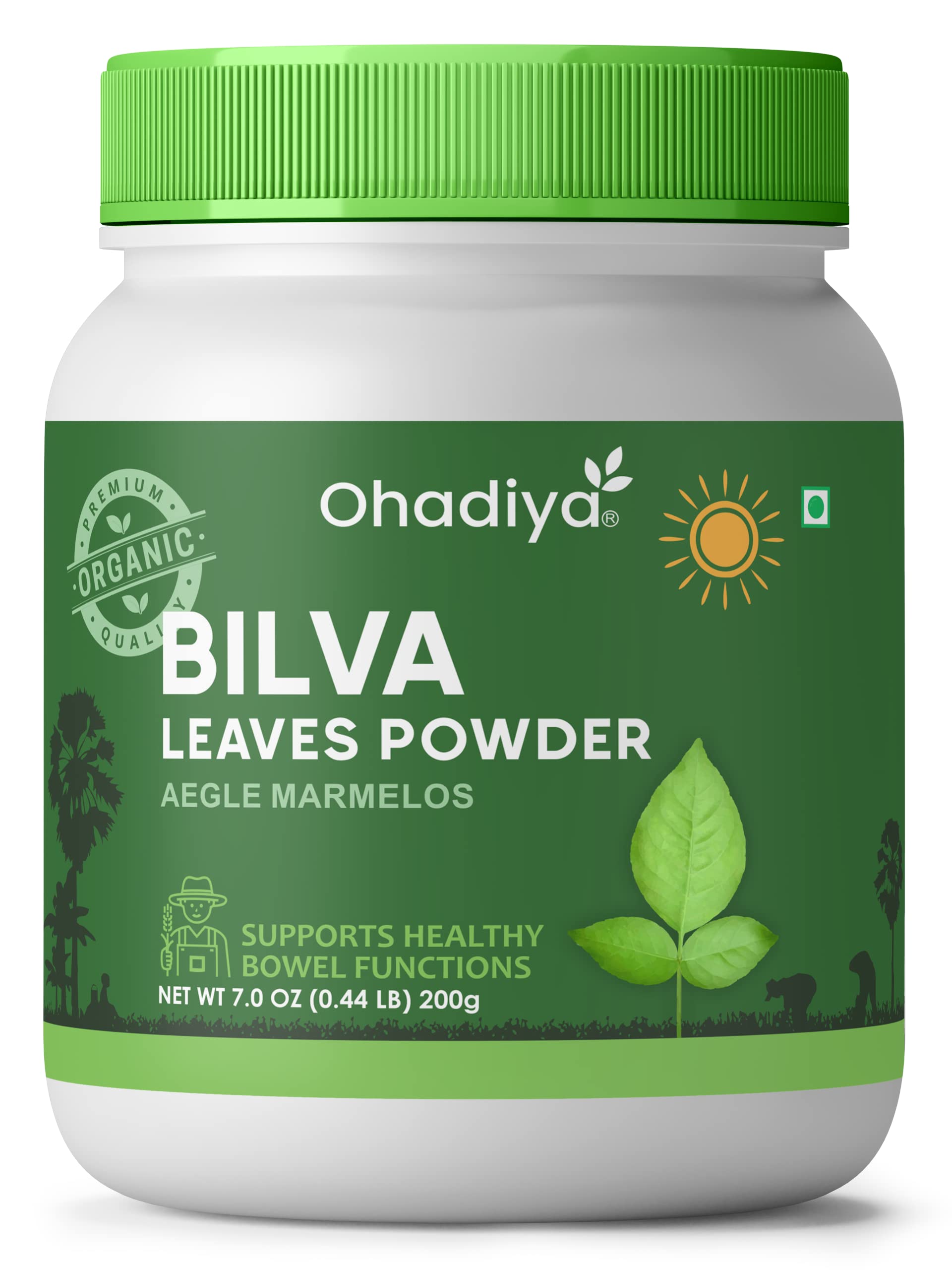 Organic Bilva Fruit Powder (Aegle Marmelos) - 200g | Natural Digestive Support for Healthy Bowel Movement | Vegan, Gluten-Free Herbal Supplement for Detox & Gut Health - Perfect for Smoothies, Tea & Ayurvedic Remedies