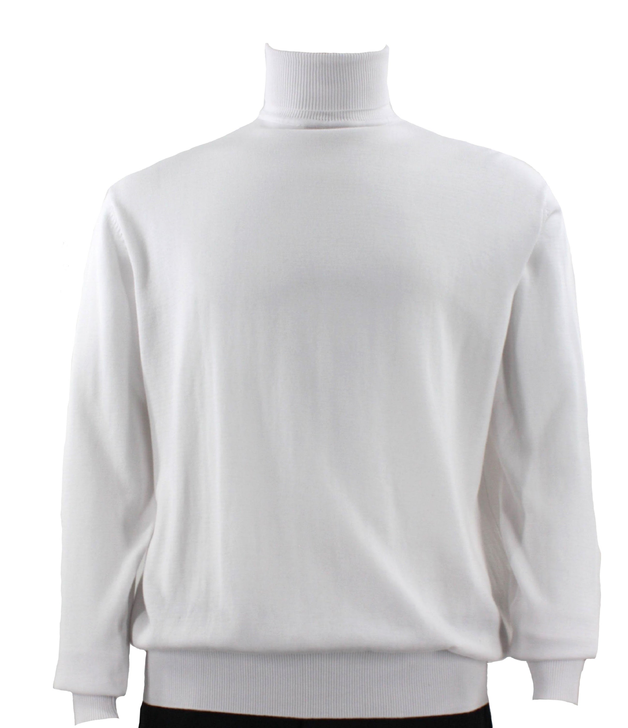 Bassiri Long Sleeve Turtleneck Sweater for Women - Soft White Knit Pullover Winter Top | Perfect for Office Wear, Casual Outfits & Cold Weather Layering