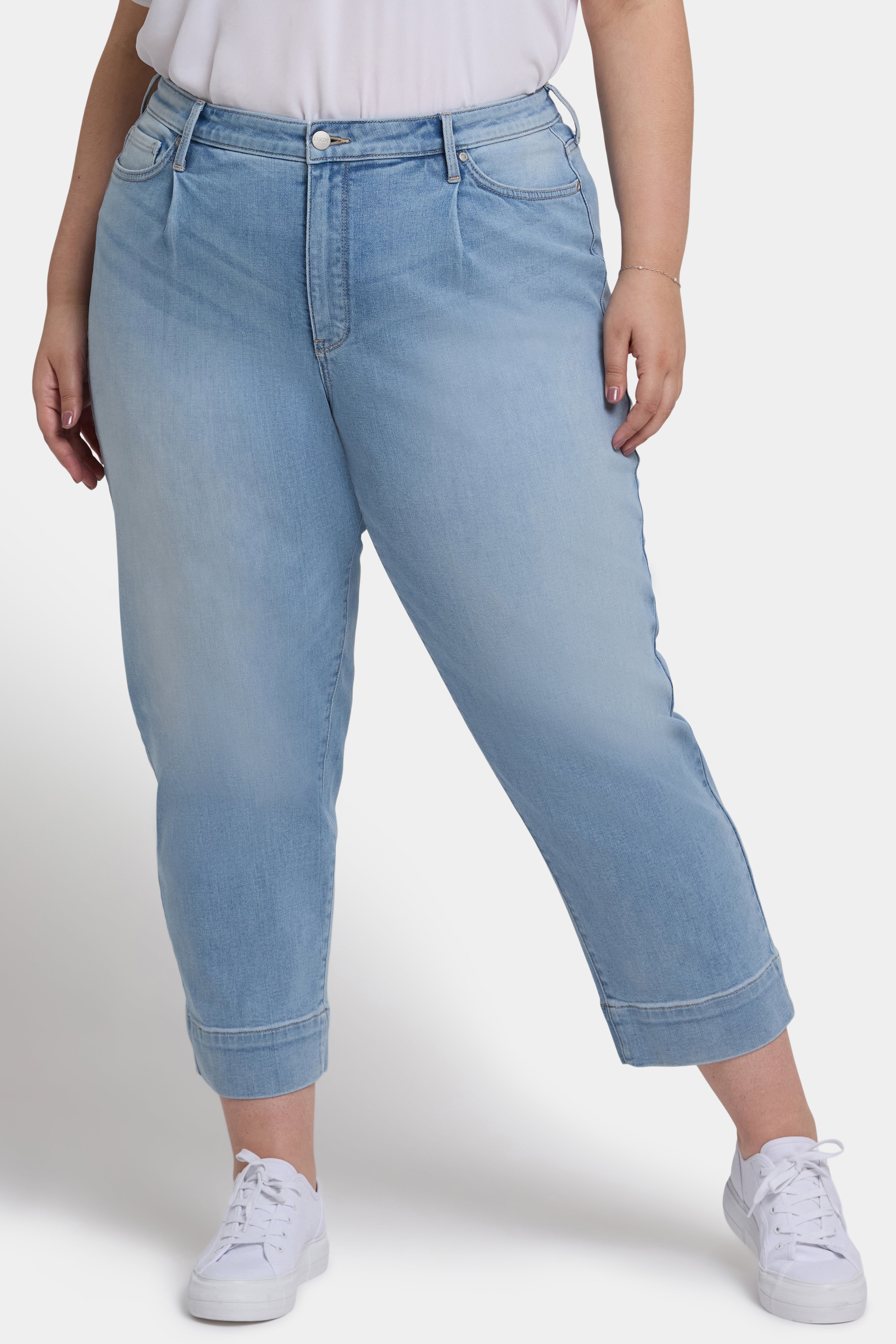 Plus Size Balloon Ankle Jeans for Women - Santiago Sea Wash Denim | Casual Wear, Street Style & Everyday Comfort
