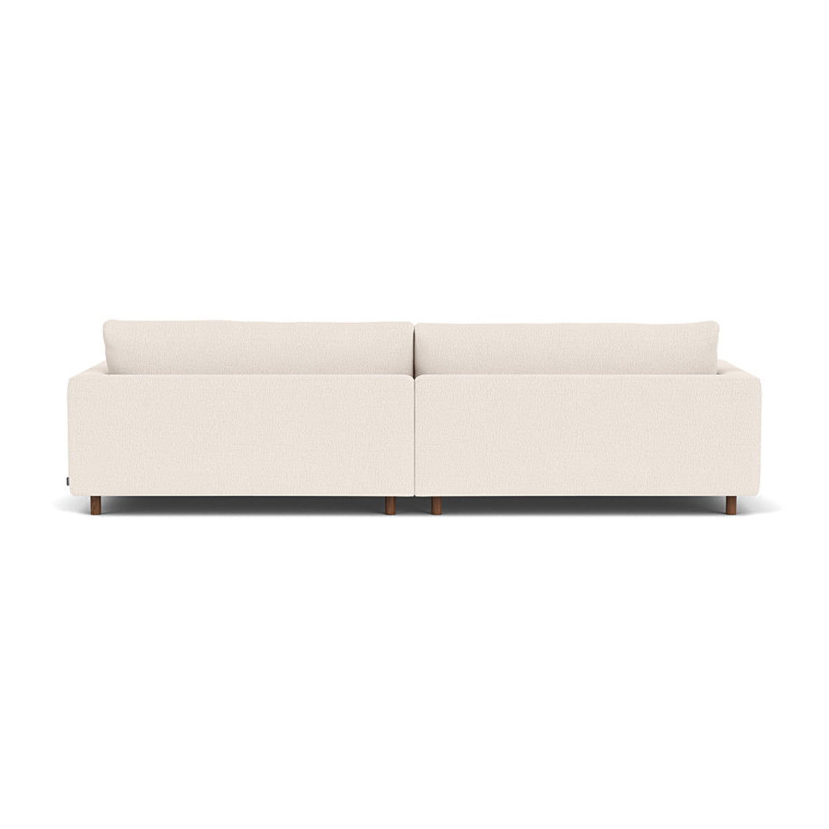 Modern Dylan Boucle 4-Seater Sofa - Soft Chenille Fabric Sectional Couch for Living Room, Lounge & Family Room - Comfortable Mid-Century Style Sofa for Home Decor