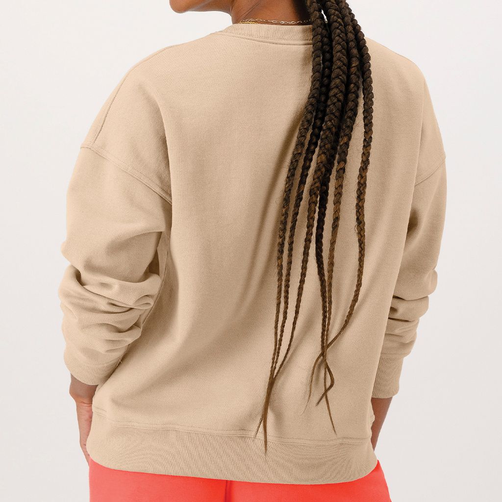 Champion Powerblend Crew Sweatshirt for Women - Soft Fleece Pullover with Classic Logo - Perfect for Gym, Lounge & Casual Wear