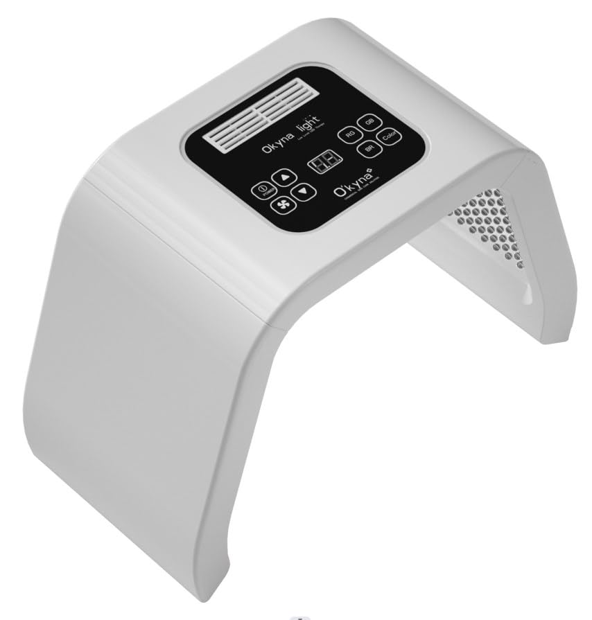Okyna 7-in-1 LED Light Therapy Facial Device for Face & Body - Skin Rejuvenation, Acne Treatment & Pain Relief | Home Spa & Professional Skincare