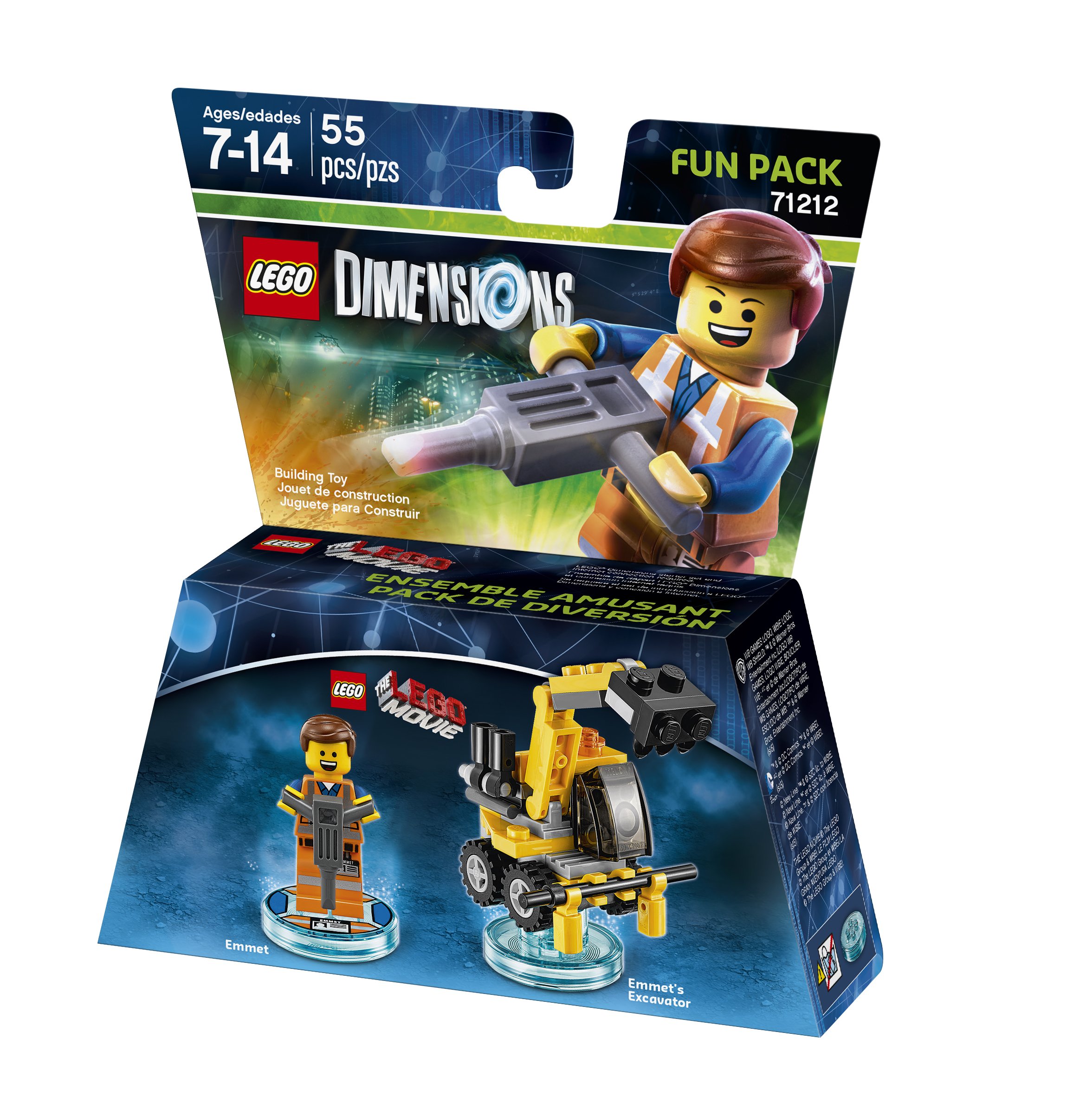 LEGO Movie Emmet Fun Pack - LEGO Dimensions Expansion Toy for Kids & Collectors | Build & Play Adventure Game for PS4, Xbox & Nintendo