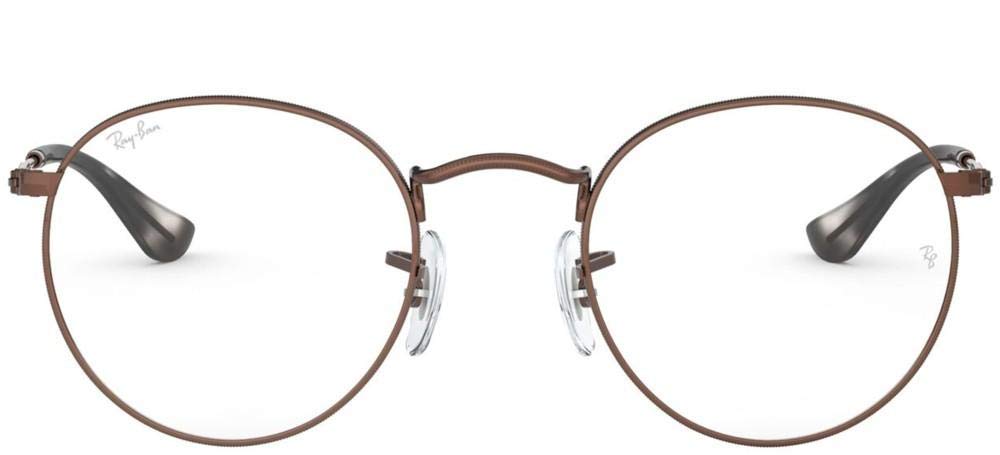 Ray-Ban Rx3447v Round Metal Prescription Eyeglass Frames for Men & Women - Classic Retro Style, Lightweight & Durable - Perfect for Reading, Driving & Daily Wear
