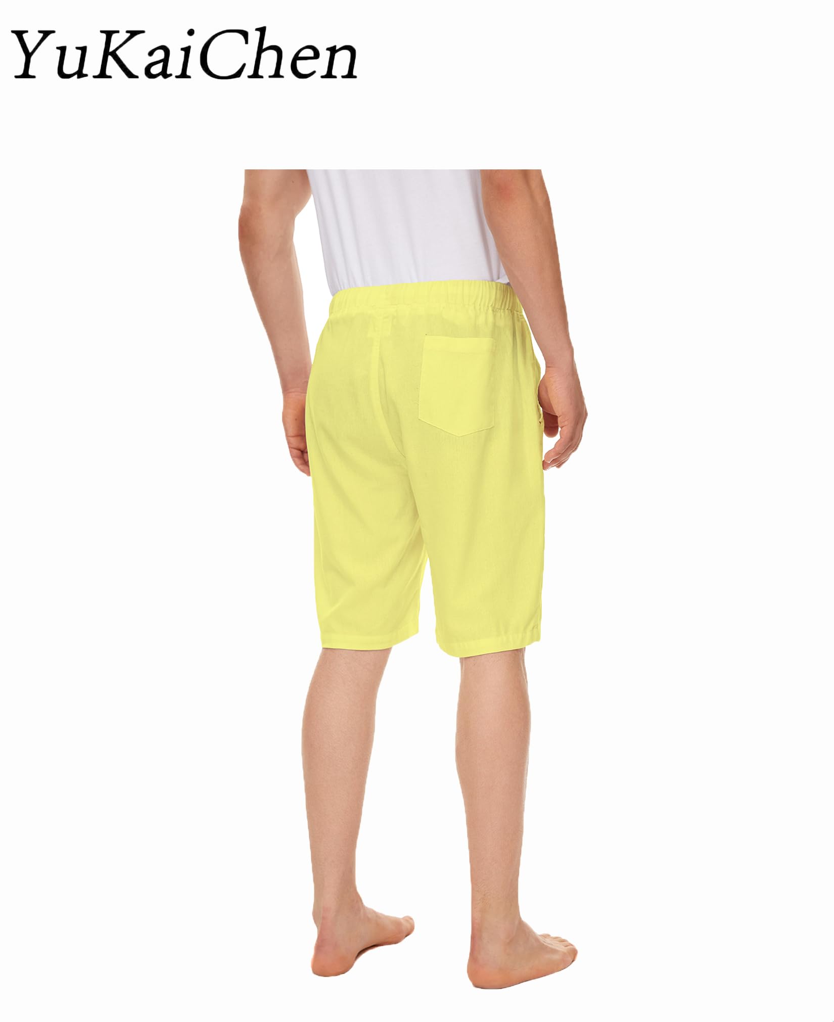 YuKaiChen Men's Casual Shorts with Drawstring - Lightweight Summer Shorts for Outdoor Activities, Beach, Gym & Lounge Wear