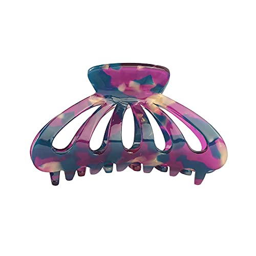 Shell Acrylic Hair Clips for Women - Fashionable Hair Claw Clips & Hairpins - Non-Slip Hair Accessories for Beach, Party, and Everyday Wear