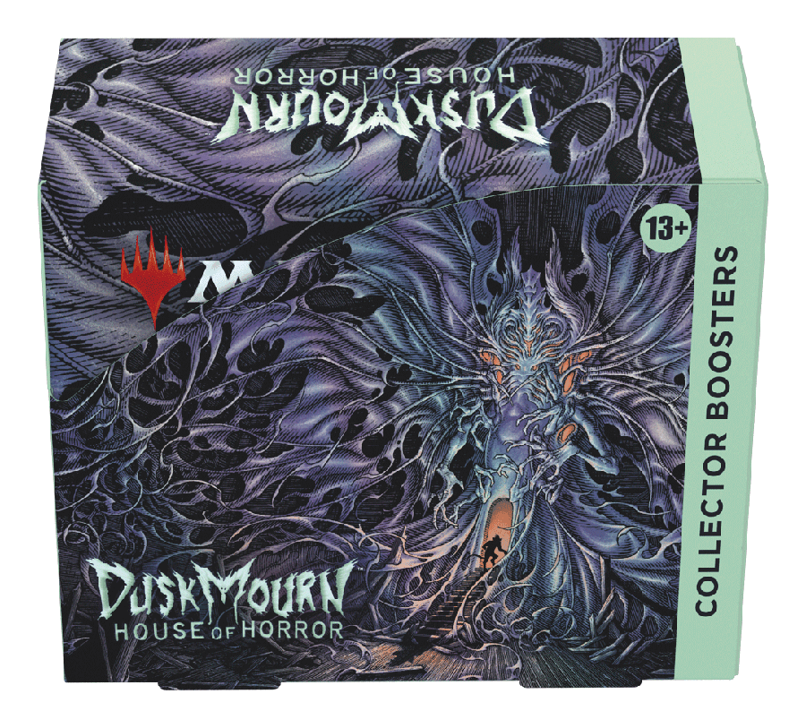 Magic: The Gathering Duskmourn House of Horrors Collector Booster Display Case (6 Boxes) - Perfect for MTG Draft Nights, Tournaments & Card Collectors