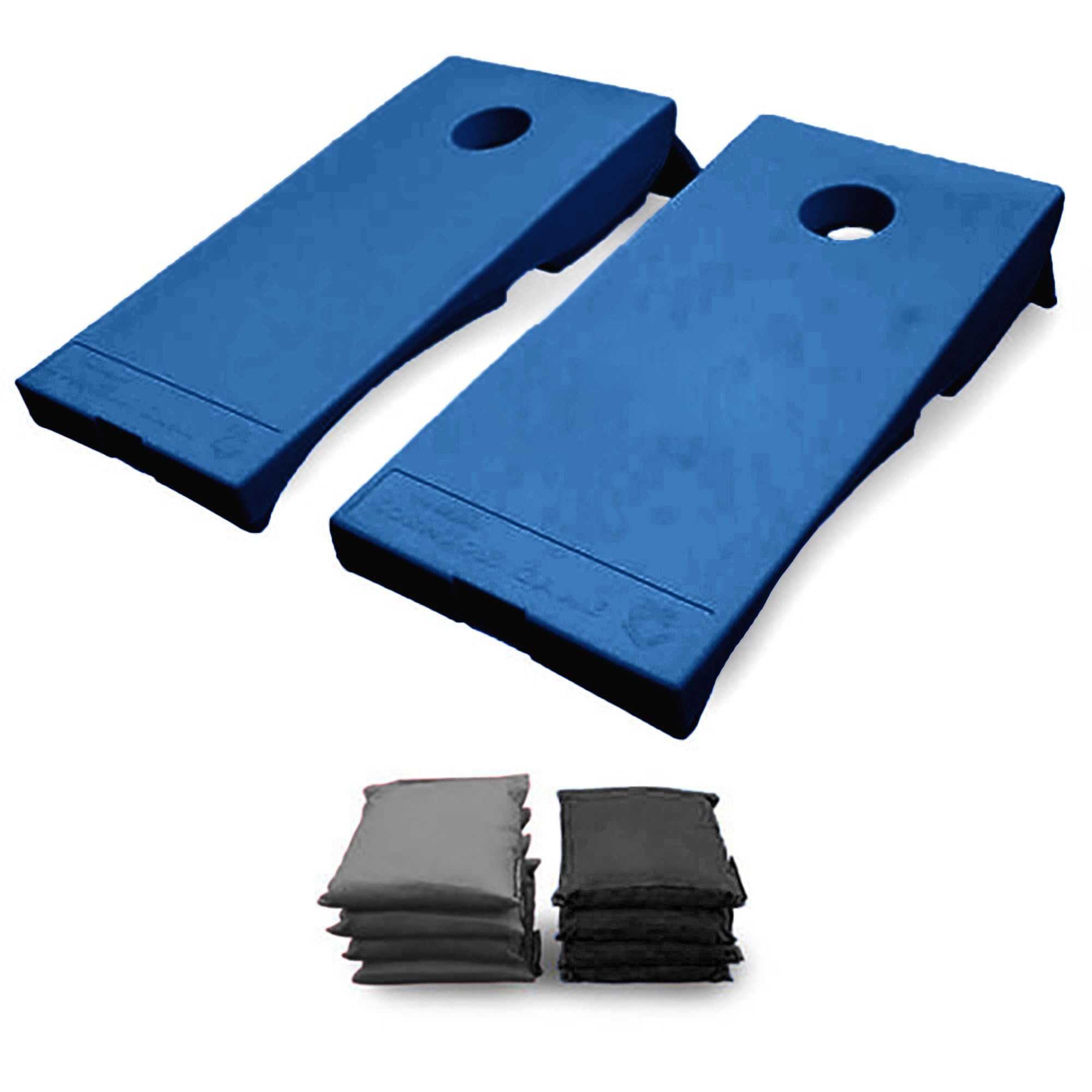 All-Weather Cornhole Game Set with 2 Target Boards & 8 Bean Bags - Outdoor/Indoor Yard Toss Game for Backyard, Tailgating, Parties, and Family Fun - Driveway Games Premium Cornhole Set