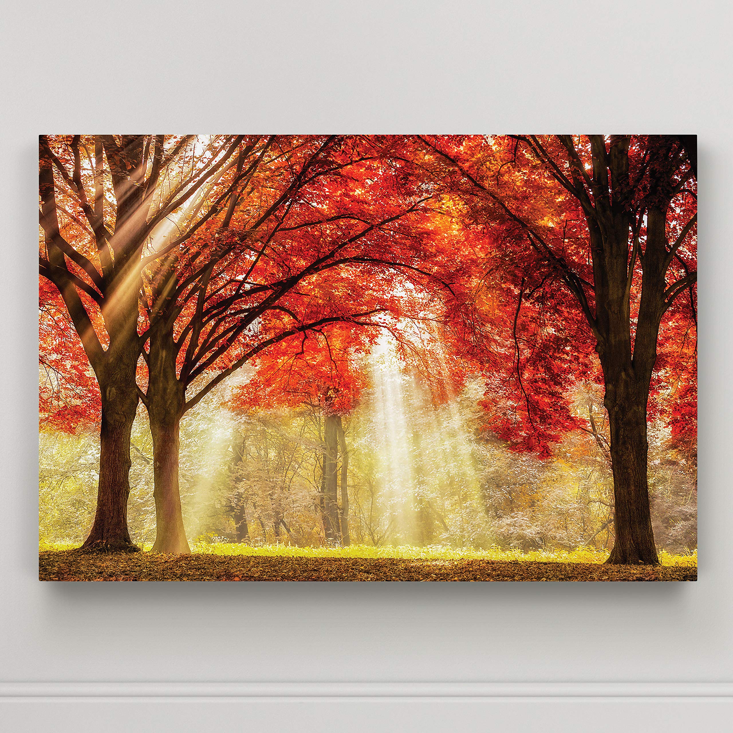 Everland Landscape Canvas Wall Art - 32x48 Inch Ready to Hang Photographic Print for Home & Office Decor | Nature Scenery Picture | Perfect for Living Room, Bedroom or Workspace