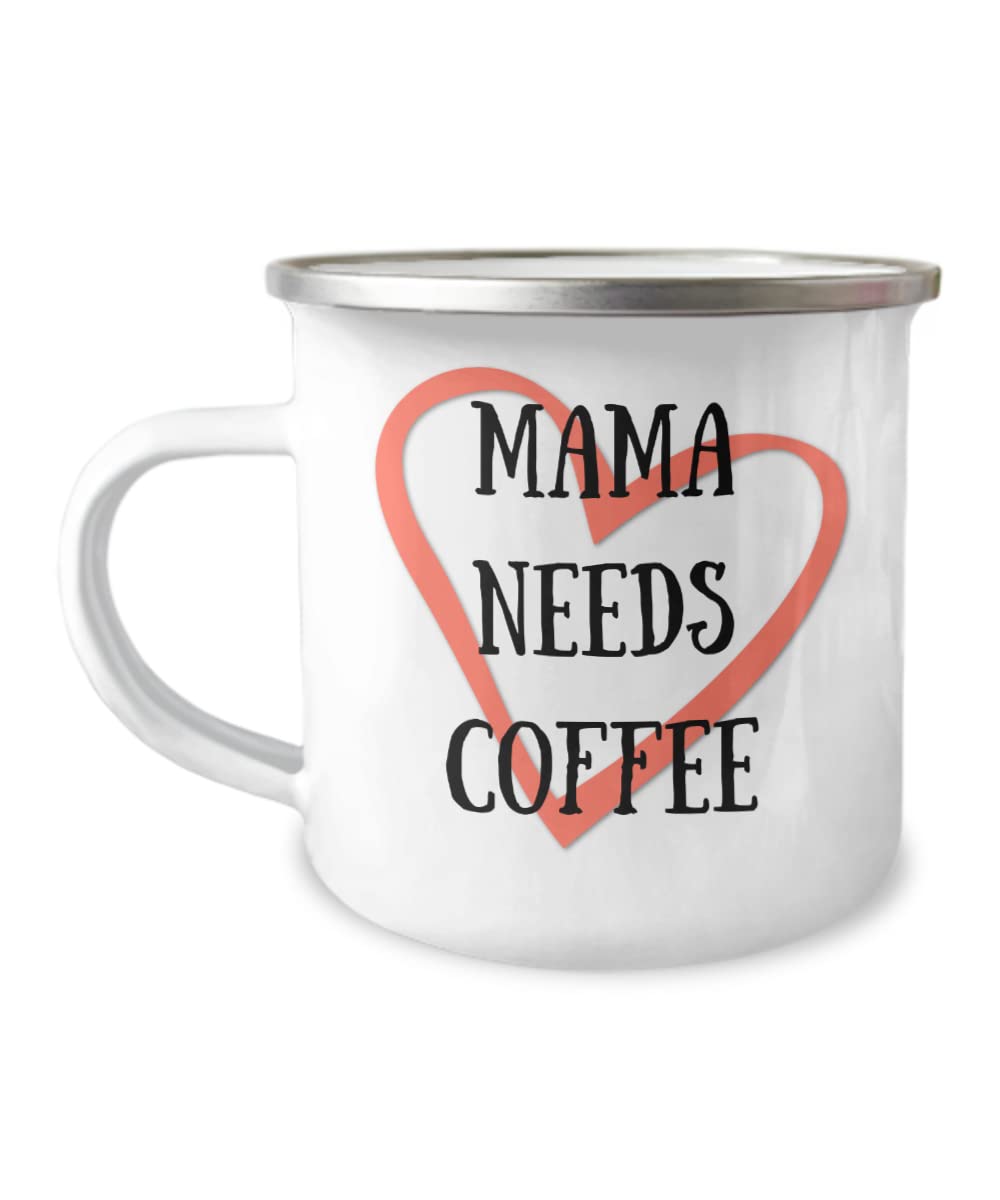 Funny Mama Needs Coffee Mug - Insulated Travel Tumbler for Hot & Cold Drinks - Perfect Gift for Mom, Wife & Coffee Lovers - Great for Office, Home & Commuting