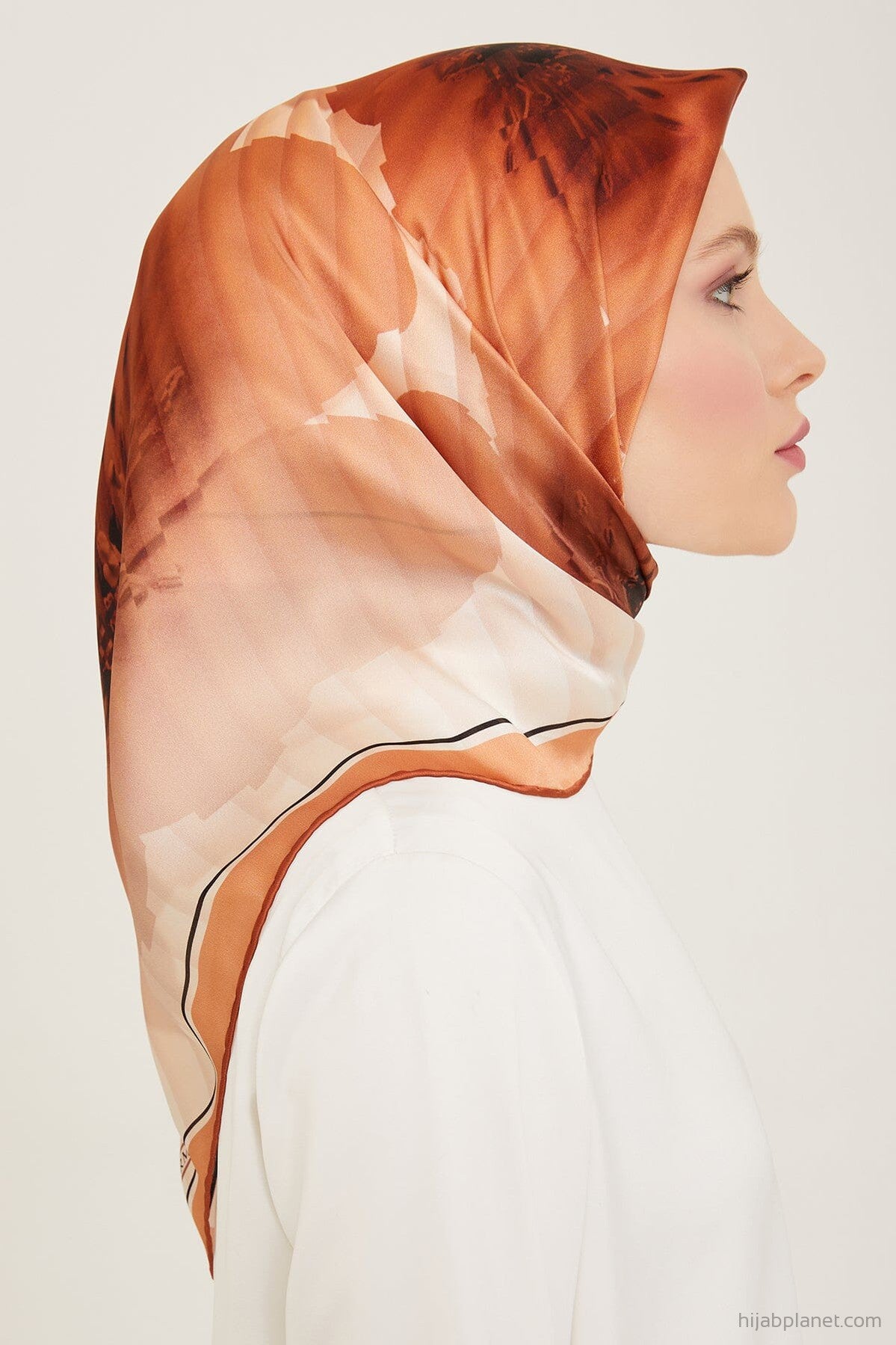 Armine Amaris Floral Silk Scarf - Elegant Women's Fashion Accessory for Spring & Summer Outfits, Weddings, and Special Occasions