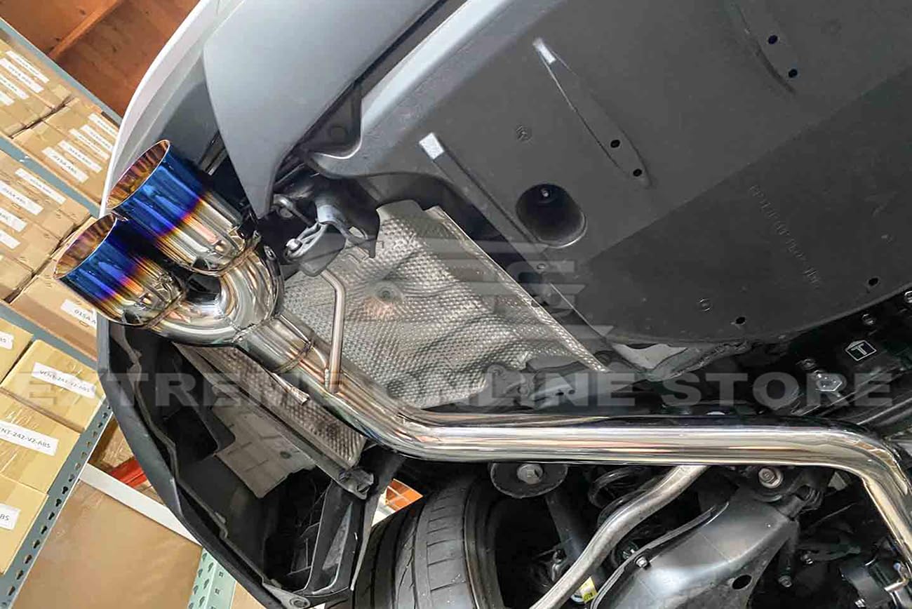 Lexus RC200t RC300 RC350 Stainless Steel Muffler Axle Back Exhaust System (2015-Present) - 3.5
