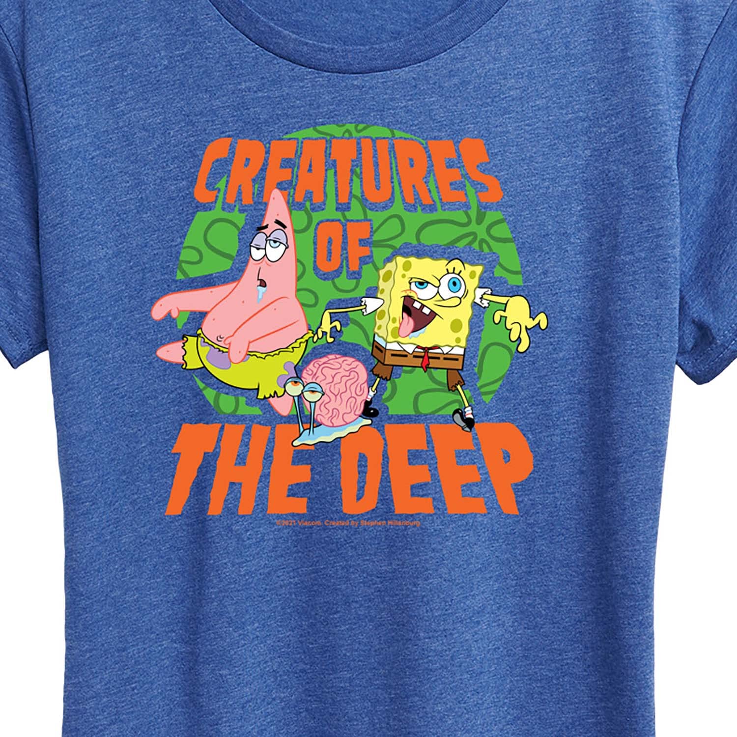 HYBRID APPAREL Spongebob Squarepants Women's Graphic T-Shirt | Cartoon Character Tee | Soft Cotton Short Sleeve Top | Casual Wear & Gift for Fans
