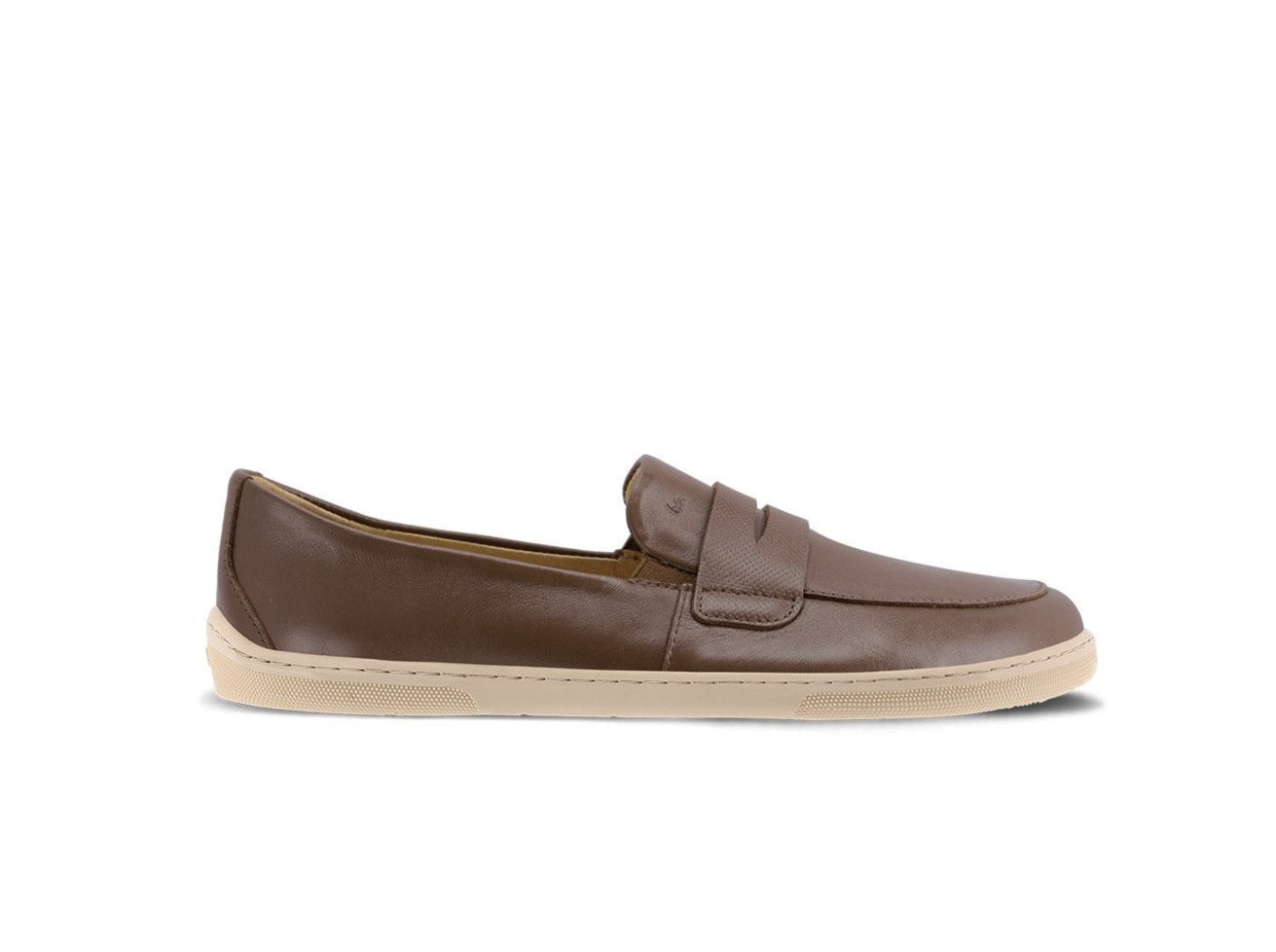 Barefoot Moccasins for Men & Women - Be Lenka Buena Soft Leather Minimalist Shoes in Dark Brown & Beige | Comfortable House Slippers, Indoor/Outdoor Walking Shoes for Home, Office & Travel