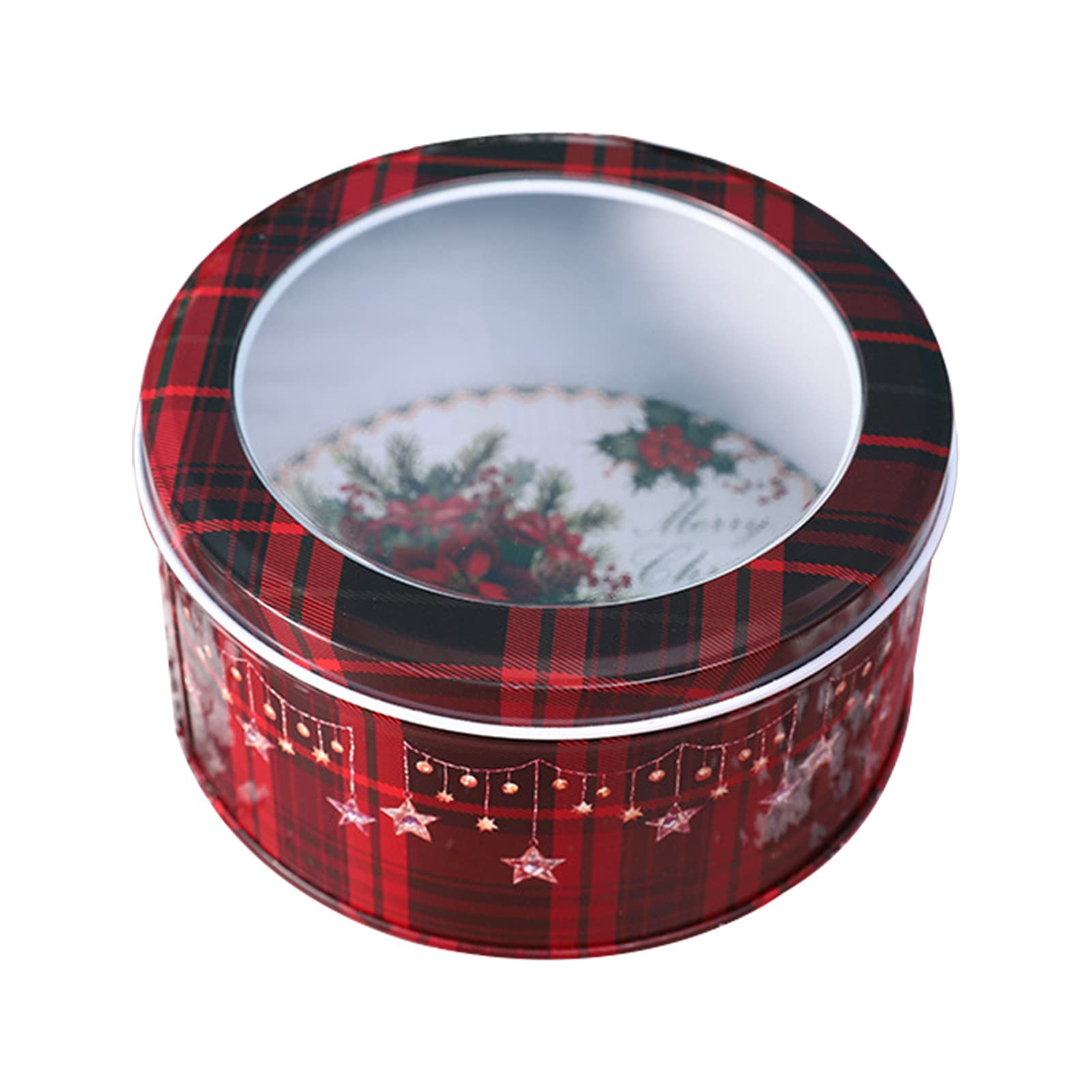 Christmas Tinplate Mailbox-Shaped Gift Box with Lid - Holiday Candy Storage, Party Favors & Decorative Xmas Ambiance for Home, Office & Festive Gatherings