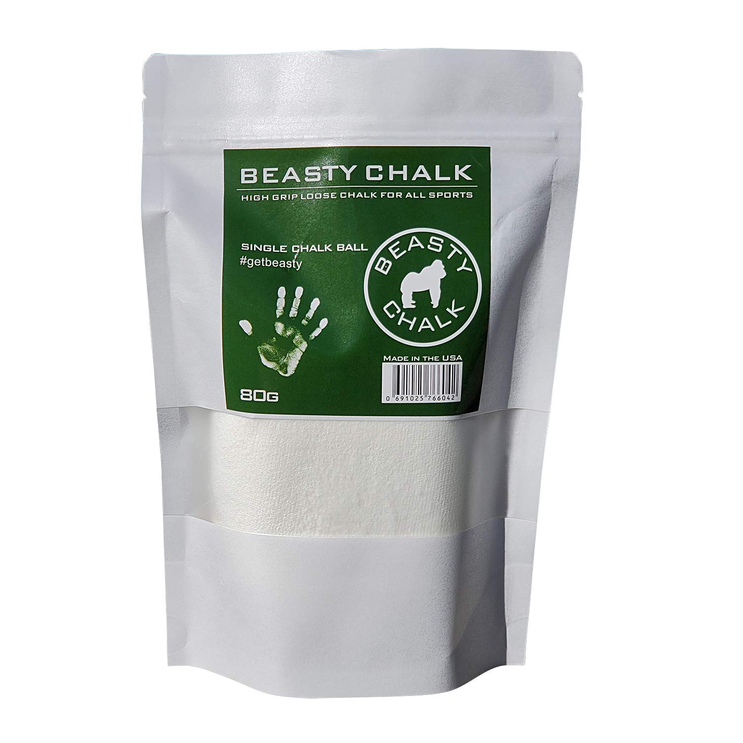 Premium Gym Chalk Ball - 80g Refillable Chalk Sock for Climbing, Weightlifting & Crossfit | Non-Toxic, Dust-Free | Ideal for Rock Climbing, Gymnastics, Powerlifting & Workout Grip Enhancement