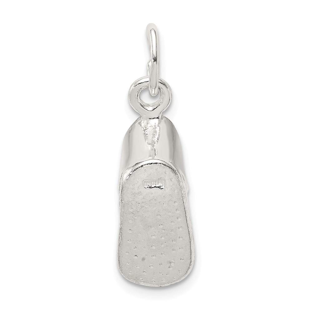 925 Sterling Silver Baby Shoe Charm - Handmade Solid Silver Infant Footprint Pendant for Necklace - Perfect Baby Shower Gift, Christening Present & Newborn Keepsake Jewelry