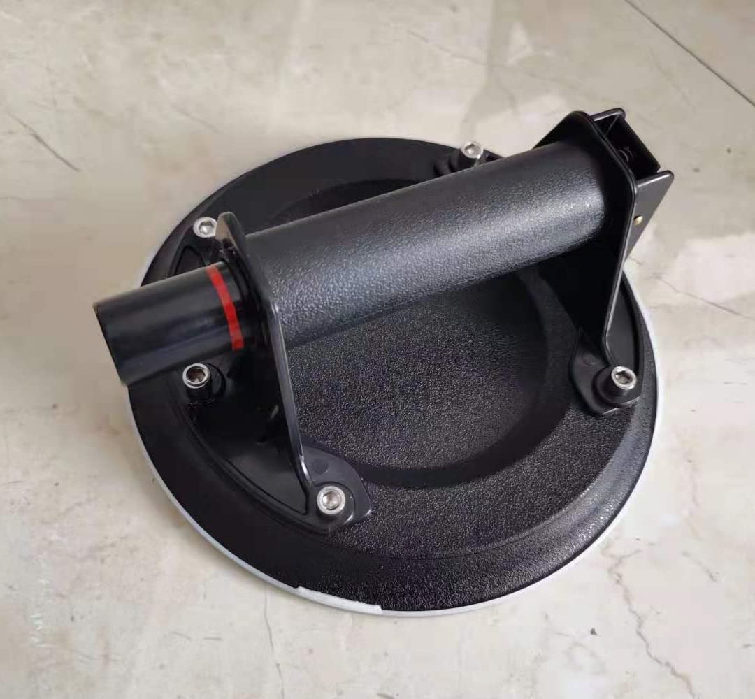 8 Inch Heavy Duty Tile Lifting Vacuum Pump Lifter - Suction Cup for Glass, Stone & Marble Tiles with Plastic Handle - Perfect for Construction, Renovation & DIY Tile Installation Projects