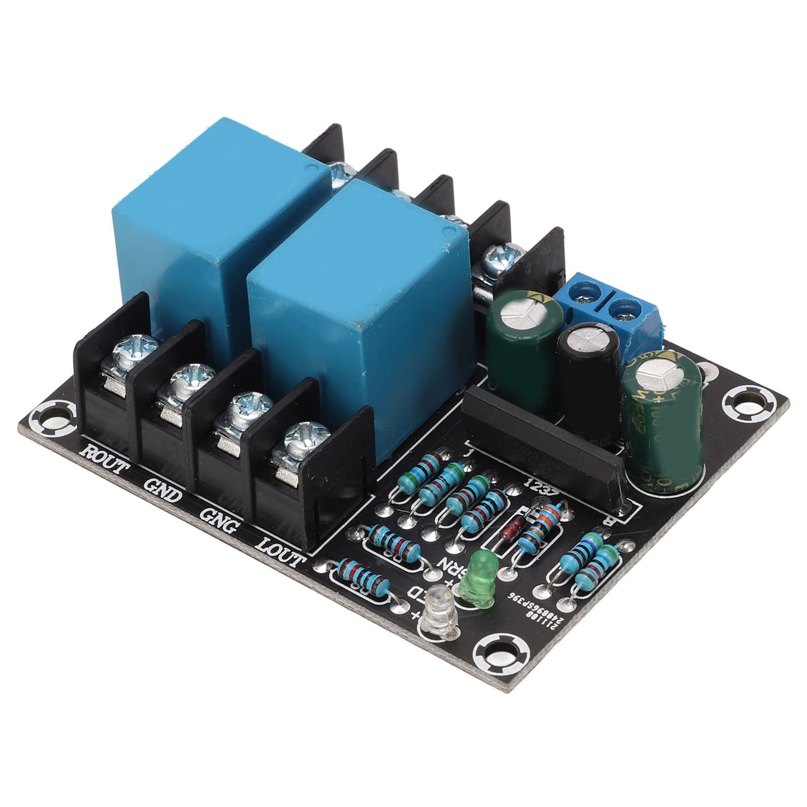 High Power Speaker Protection Circuit Board with Relay Shutdown - Tin Foil Sprayed Copper Feet for Enhanced Energy Transfer | Perfect for DIY Audio Systems, Home Theater Speakers & Professional Sound Equipment