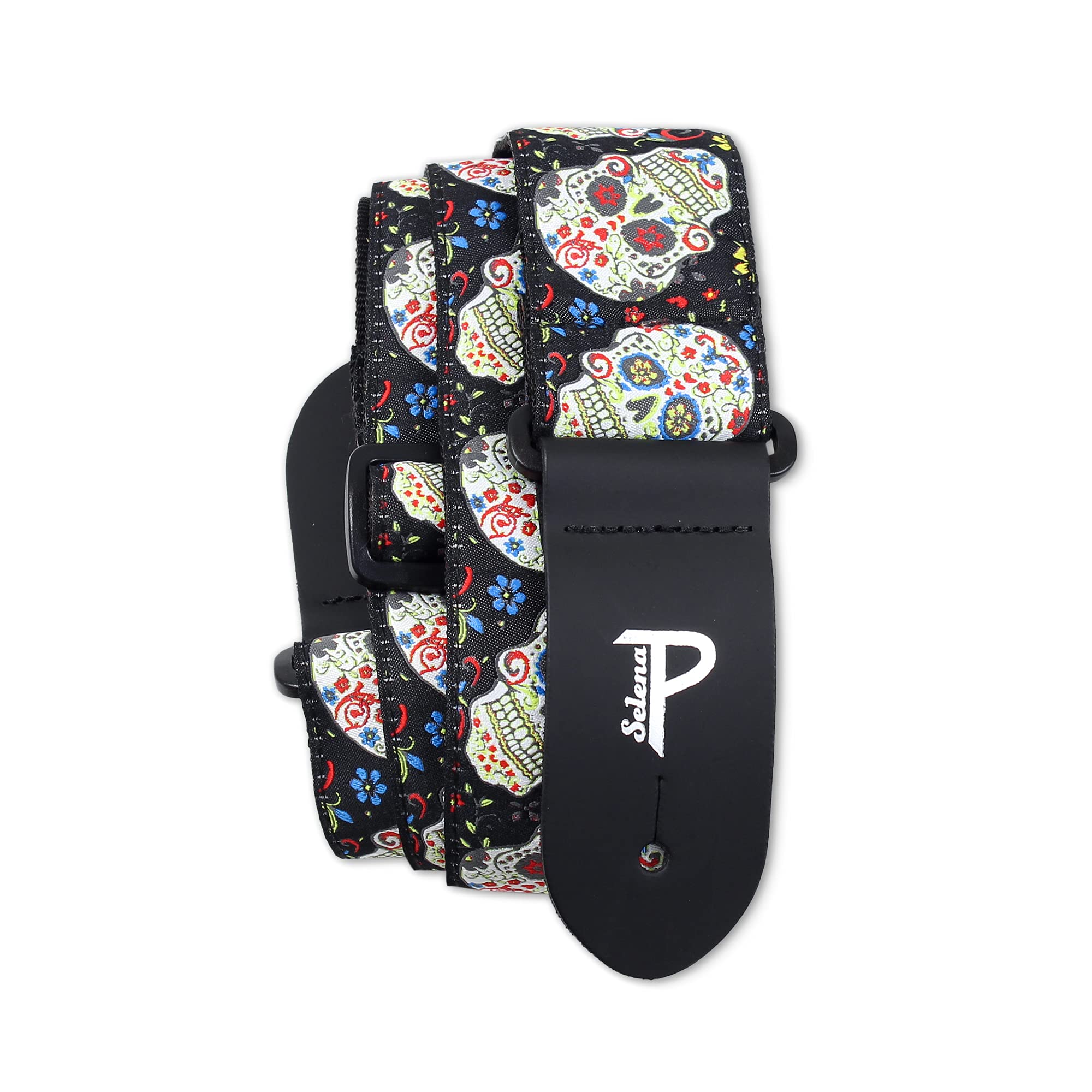 Perri’s Leathers Ltd. Adjustable Jacquard Guitar Strap for Acoustic Bass Electric Guitars - Handmade in Canada - Perfect for Live Performances, Studio Sessions & Music Practice