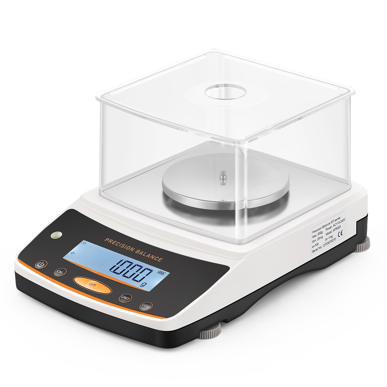 Bonvoisin 500g x 0.001g Precision Digital Analytical Balance | Lab Scale with 0.001g Accuracy & 17 Units | Scientific Milligram Scale for Laboratory, Pharmacy & Jewelry Weighing
