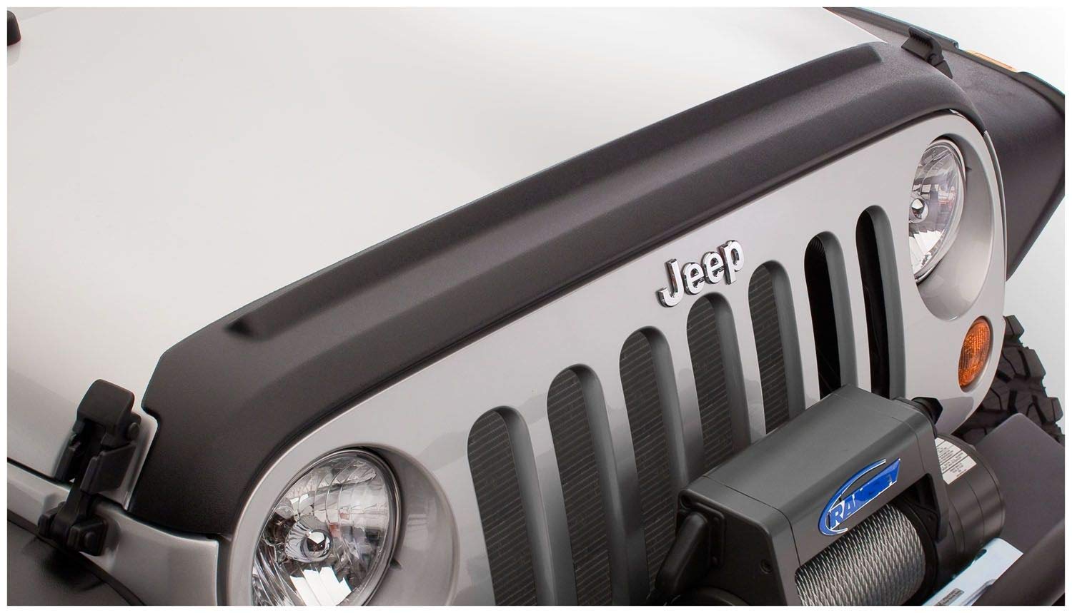 Bushwacker Trail Armor Front Hood Guard for Jeep Wrangler JL 2-Door & 4XE (2018-2025) & Gladiator (2020-2025) - Durable Black 1-Piece Protection | Off-Road Adventure & Jeep Accessories Upgrade