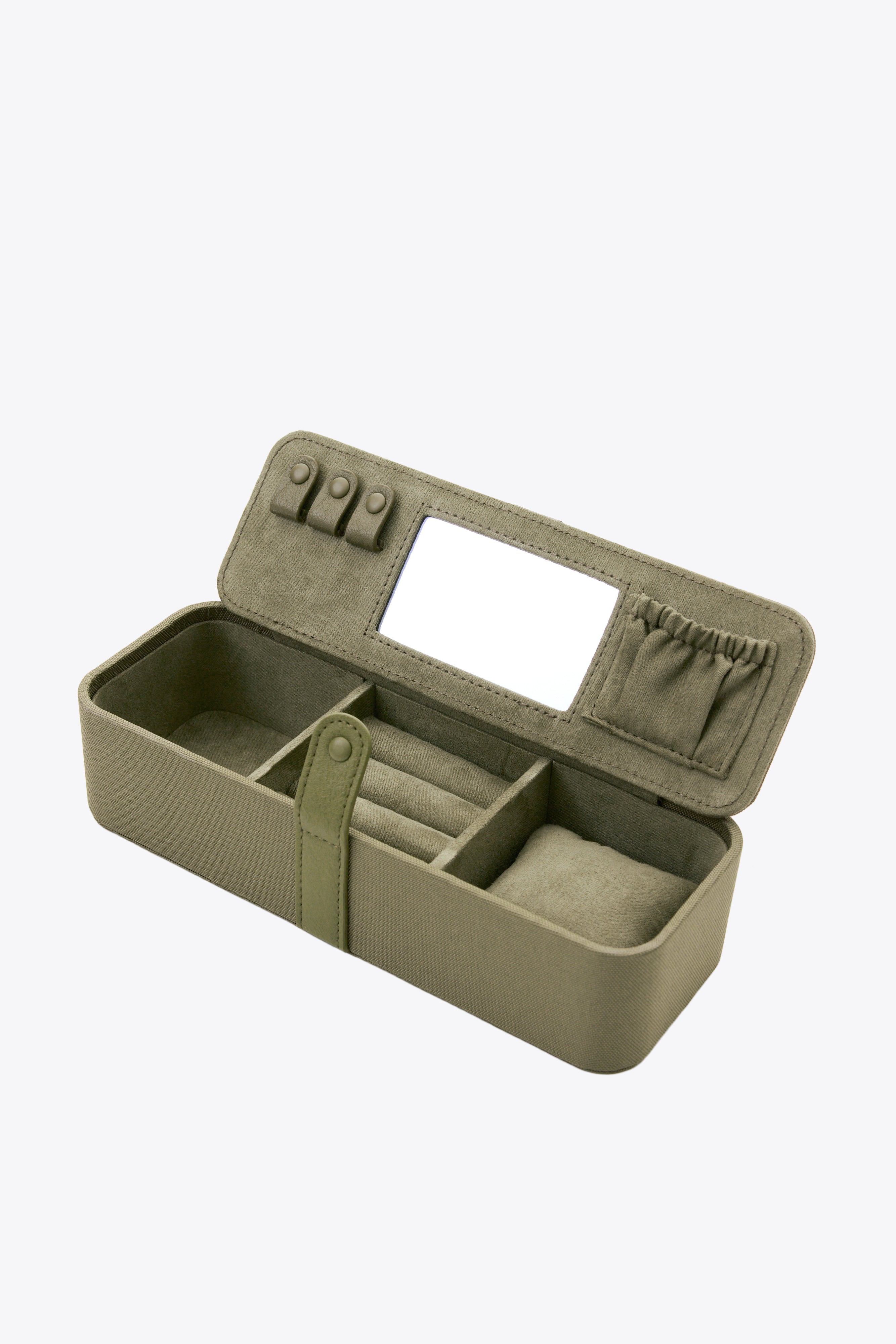 Elegant Olive Green Jewelry Box - Perfect for Organizing Necklaces, Rings & Earrings | Ideal for Travel, Gifts & Home Storage