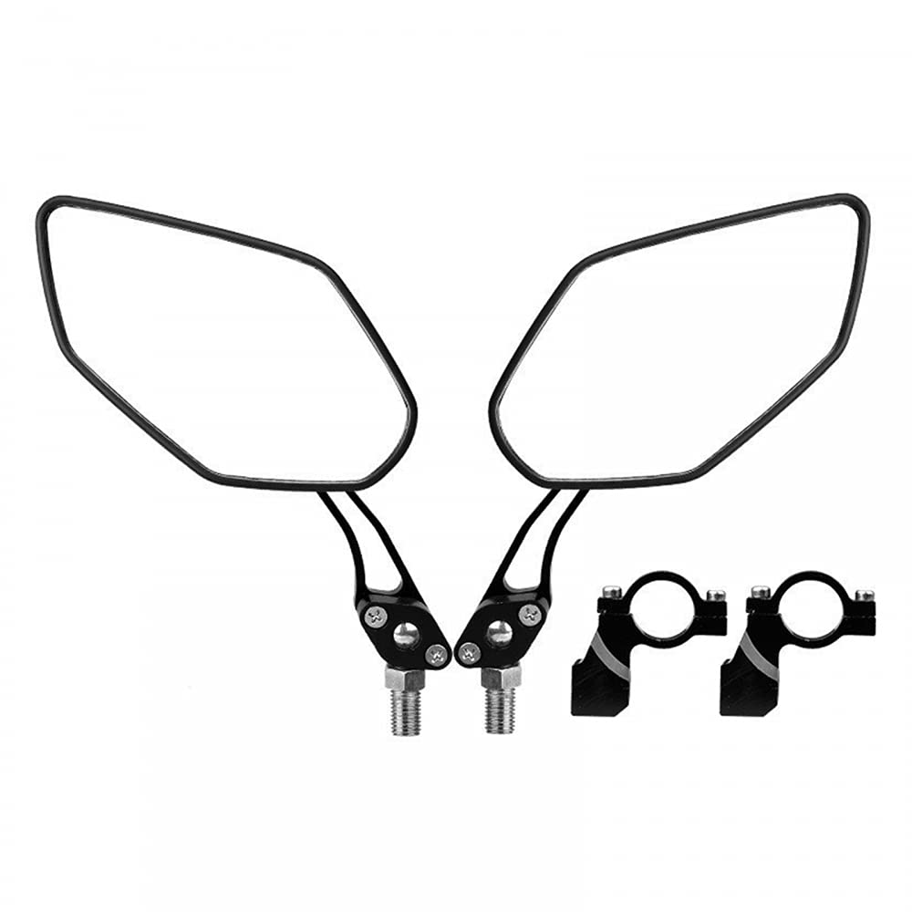 DONGKER 360° Rotatable Bike Handlebar Mirrors - 1 Pair Rear View Mirrors for Mountain Road Bikes & Motorcycles (Fits 21mm-23mm Handlebars) - Perfect for Safe Cycling, Commuting & Outdoor Adventures