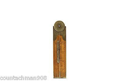 Lufkin 863L Folding Rule with Protractor & Level - Precision Architect Inclinometer for Woodworking, Construction & DIY Projects