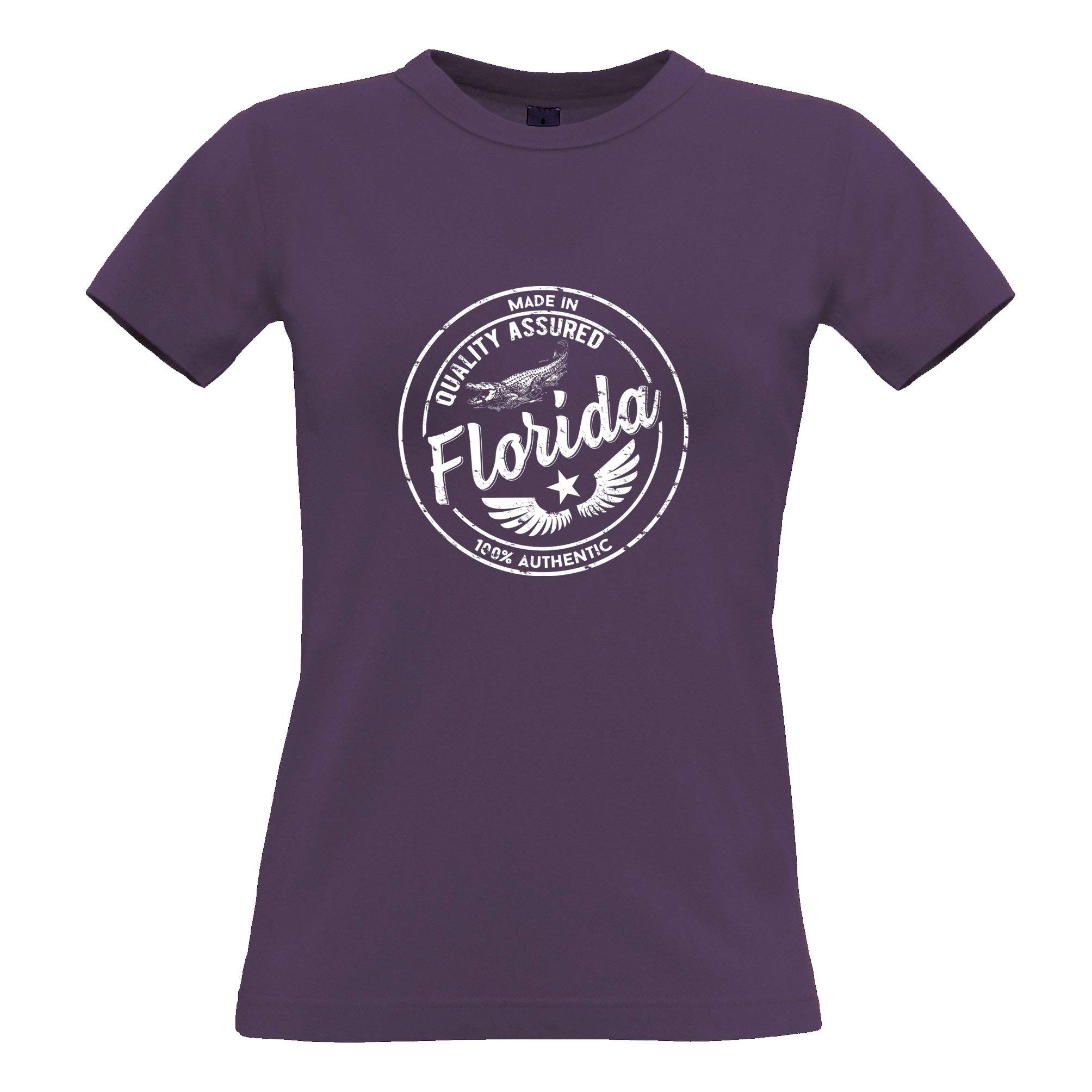 Florida Made Women's T-Shirt - Hometown Pride Graphic Tee for Casual Wear & Patriotic Outfits