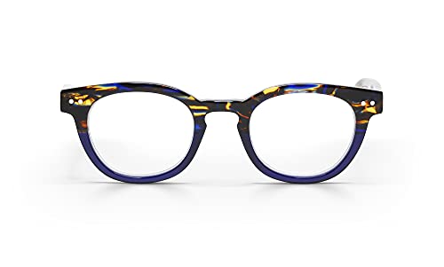 Navy Tortoise Front and Temples