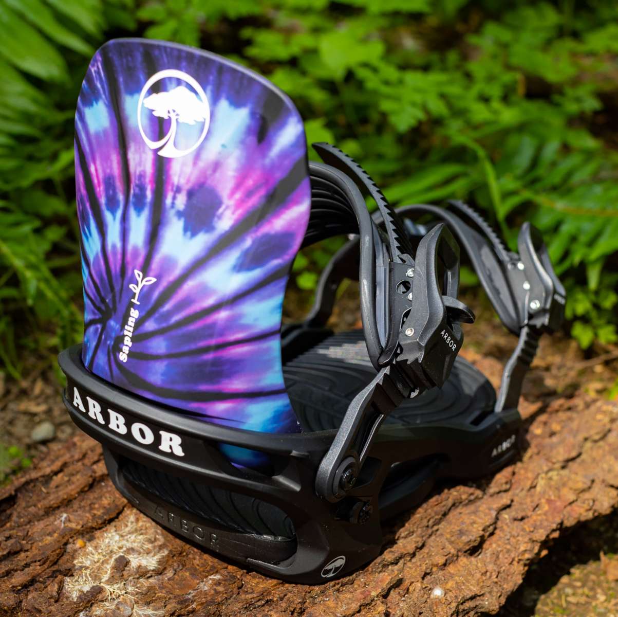 Arbor Sapling Youth Snowboard Bindings 2024 - Lightweight & Adjustable for Kids & Teens - Perfect for Park Riding & All-Mountain Snowboarding