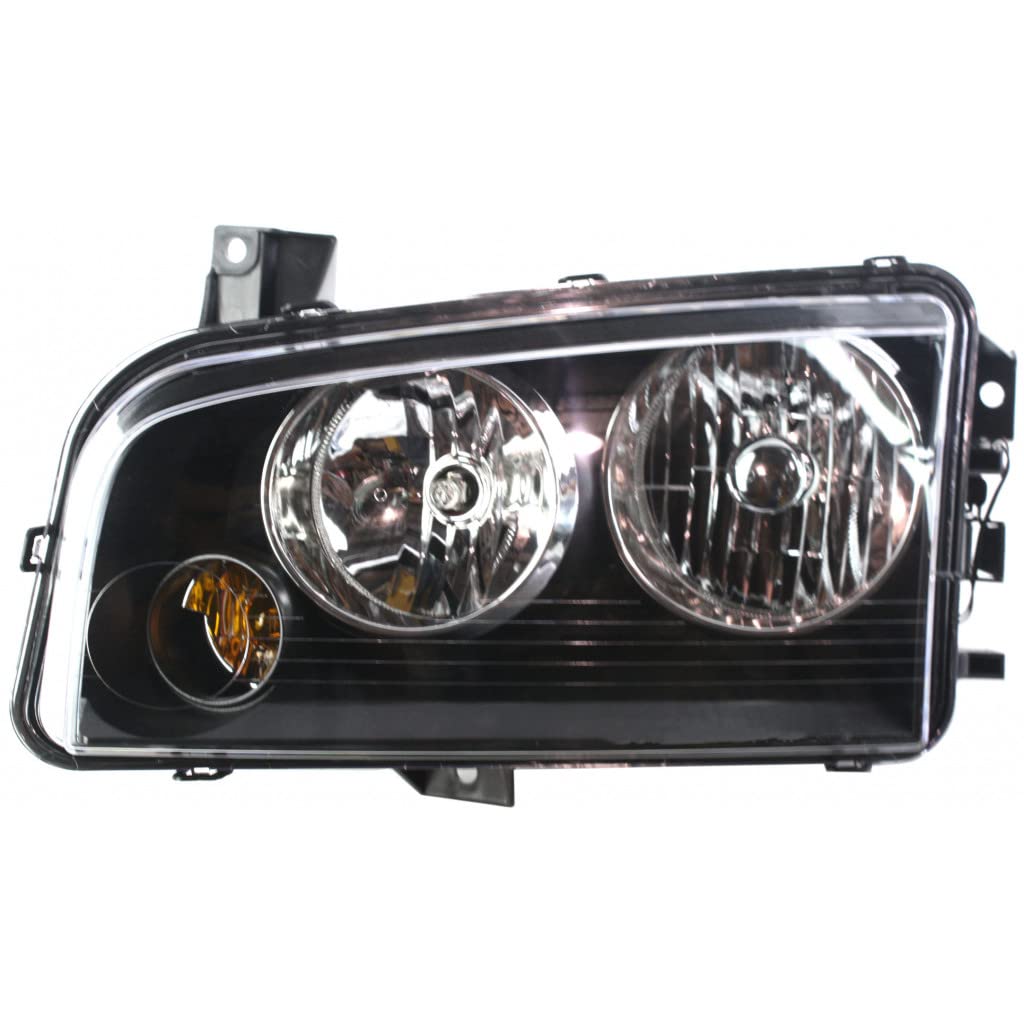 2006-2007 Dodge Charger Driver Side Headlight Assembly - CAPA Certified Replacement for CH2502163 | Fits Part Numbers 4806165AF, 4806165AD, 4806165AG - Perfect for Night Driving & Auto Restoration Projects
