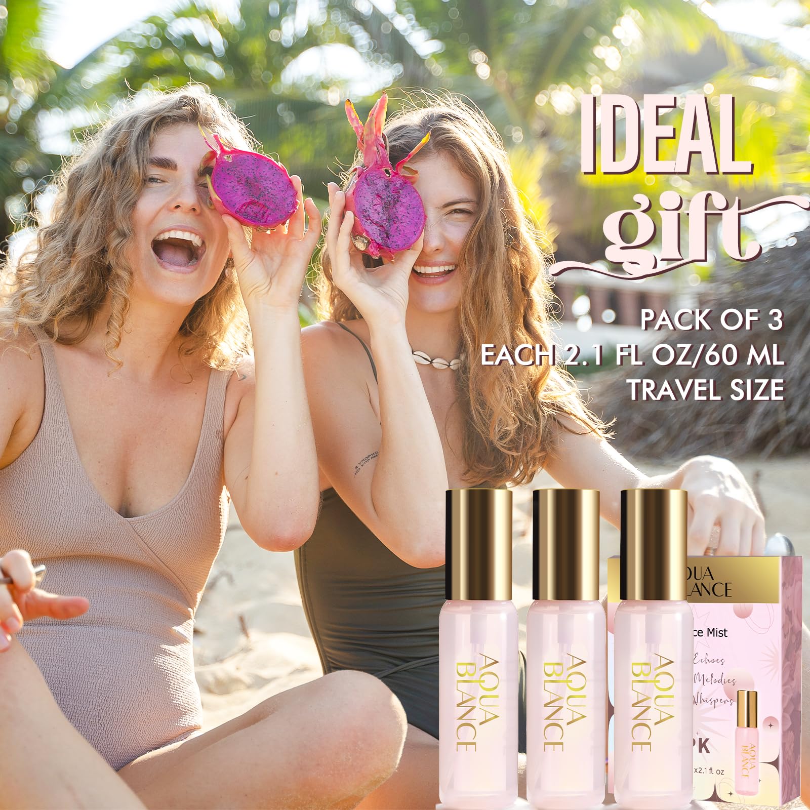 Best Women's Body Spray Gift Set - 3-Pack (60ml/2.1oz Each) | Floral, Fruity & Fresh Scents | Travel Size Fragrance Mist for Women | Perfect for Daily Use, Gym & Travel
