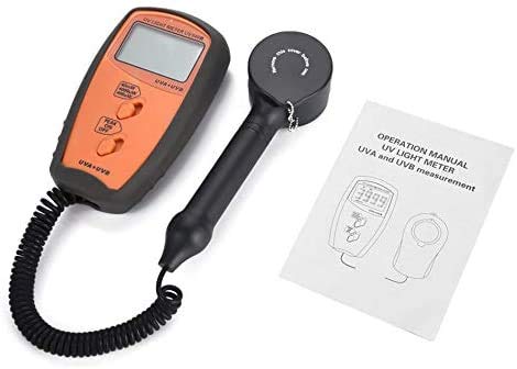 Digital UV Lux Meter UV340B - Handheld UVA UVB Light Meter for Measuring UV Intensity | Perfect for Sunlight, Tanning Beds & UV Curing Applications