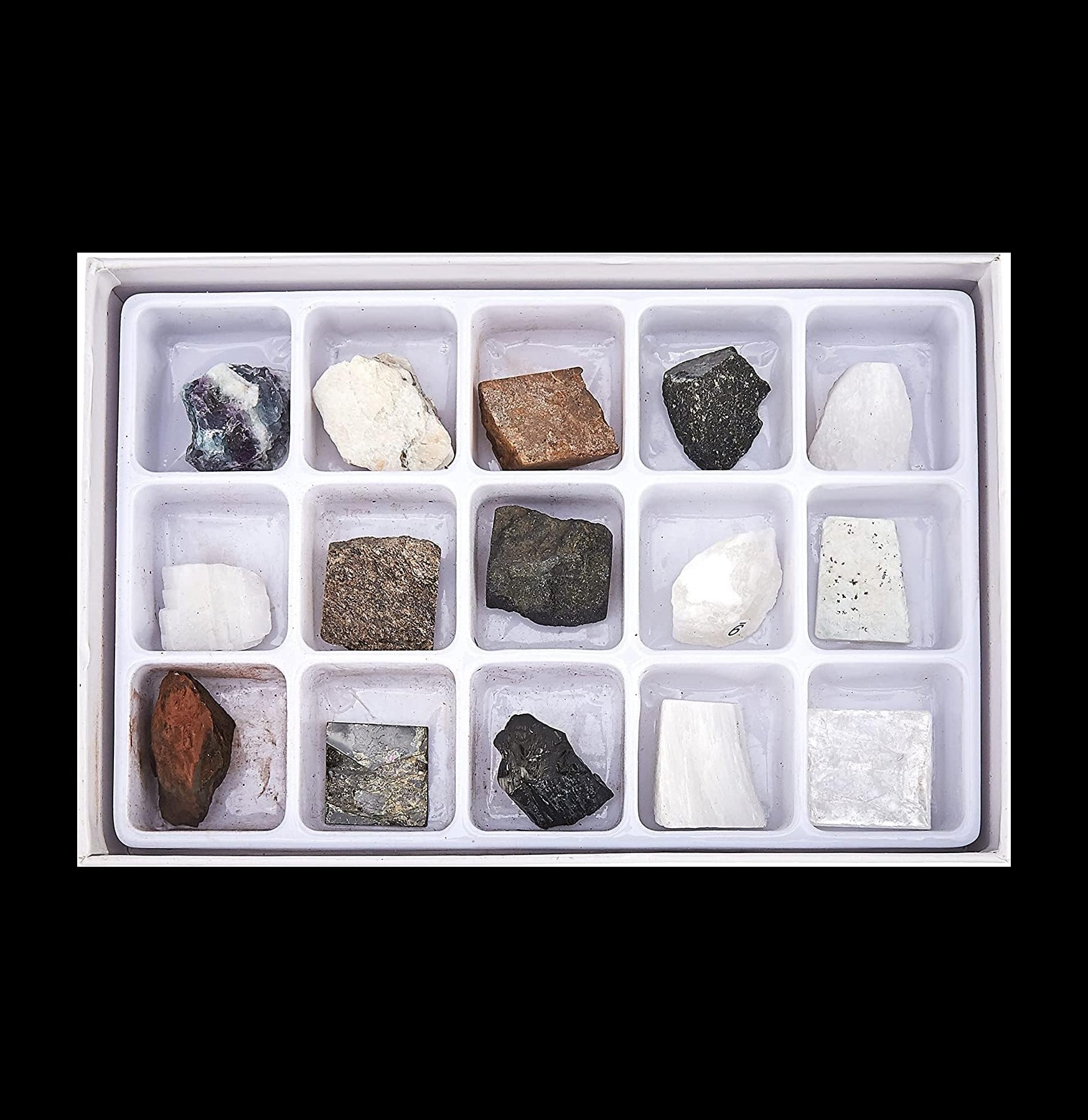 Mineral Science Kit for Kids - Educational Geology Set with Real Rocks & Crystals - STEM Learning Toy for Classroom & Home Science Experiments
