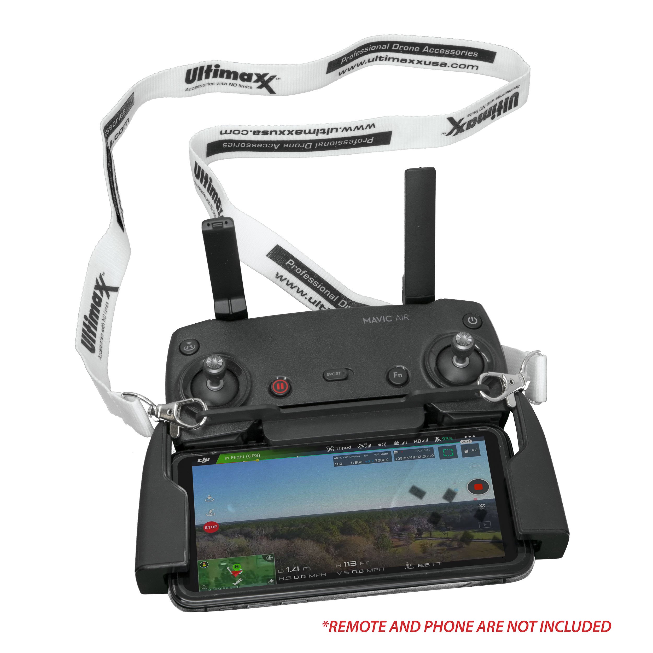 DJI Mavic 2/Air/Pro/Platinum/Spark Buckle Strap Lanyard & Remote Control Holder - Secure Drone Controller Mount for Aerial Photography & Outdoor Adventures