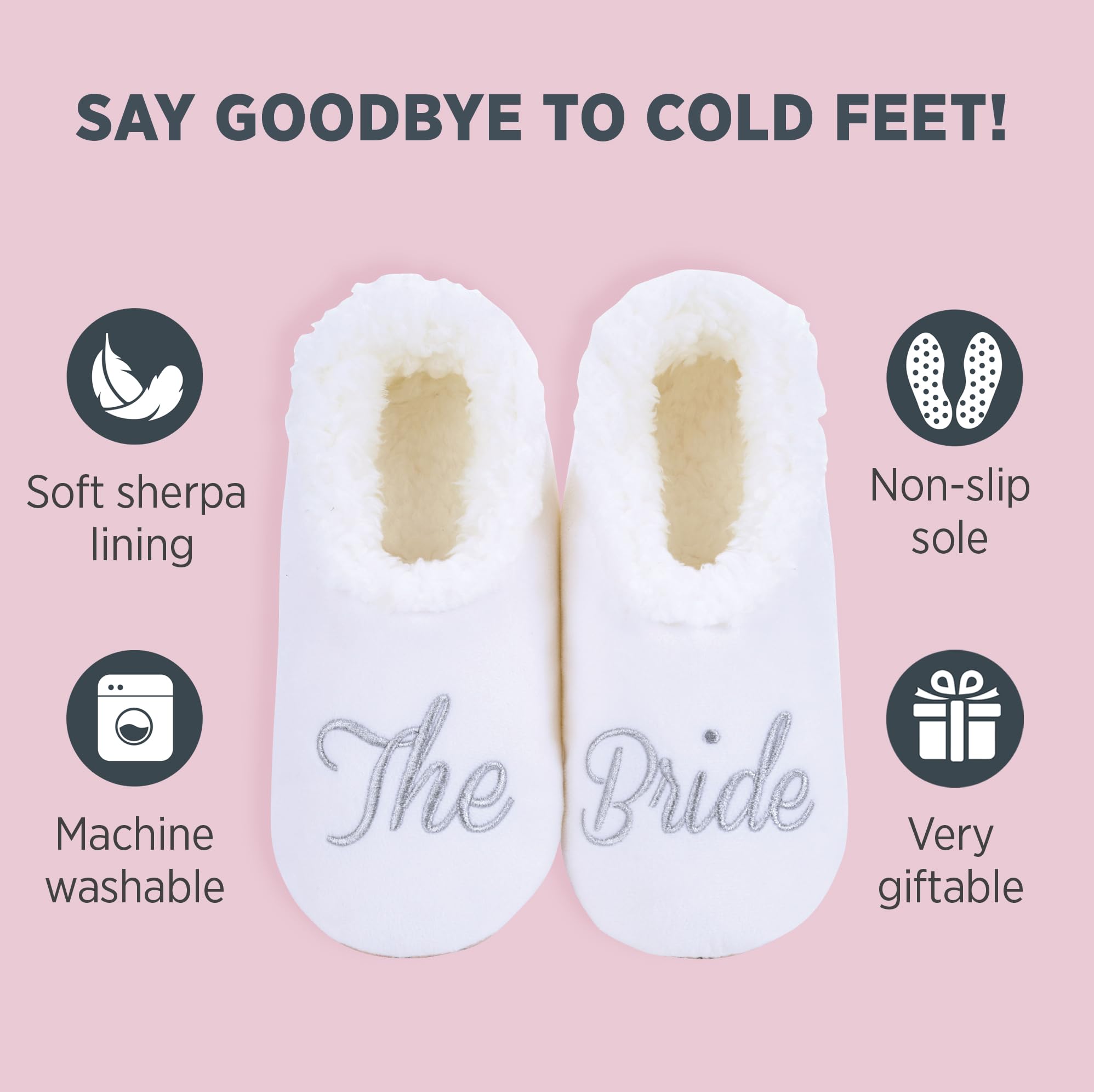 Cozy Non-Slip Fuzzy Slipper Socks for Women - Funny Pairable House Slippers | Warm Indoor/Outdoor Wear for Home, Office & Travel