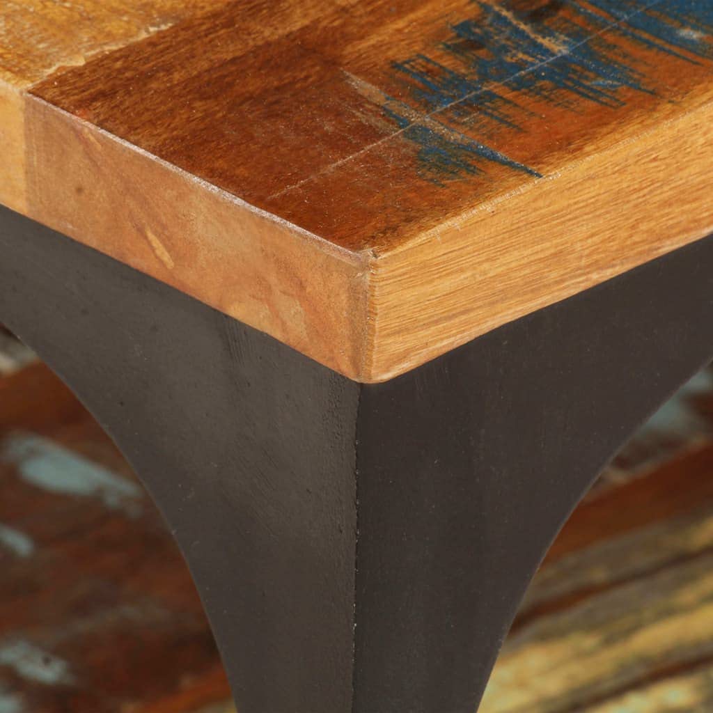 Industrial Style Coffee Table with Shelf - 39.4