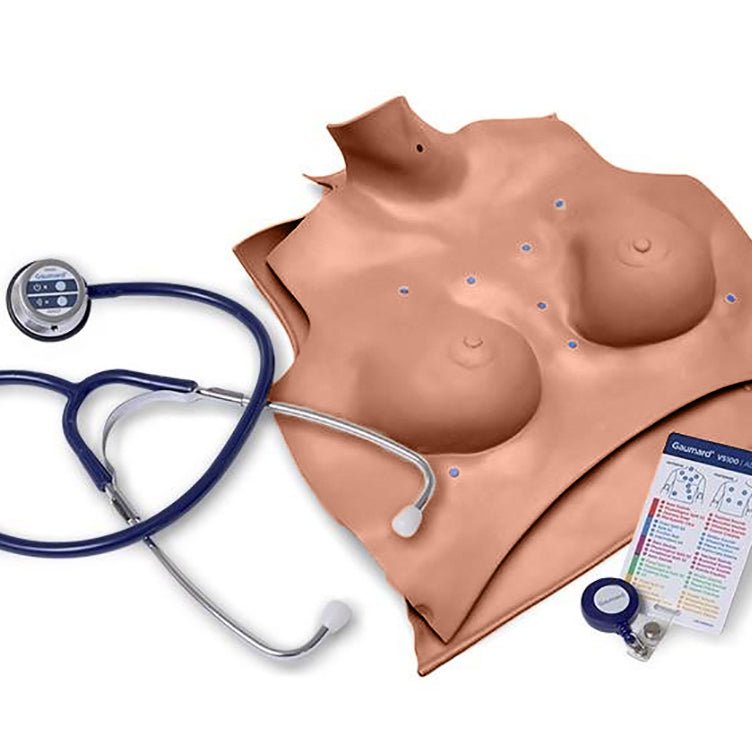 Upgraded Heart and Lung Sounds Auscultation Kit for Medical Training Manikins - Perfect for Nursing Students & Healthcare Professionals Practice