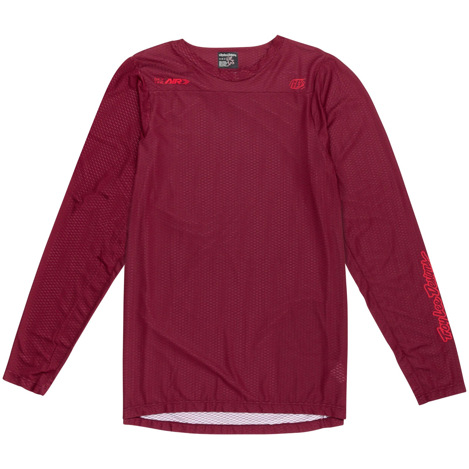 Skyline Air Long Sleeve Jersey Mono Oxblood - Men's Athletic Performance Shirt for Running, Cycling & Outdoor Sports