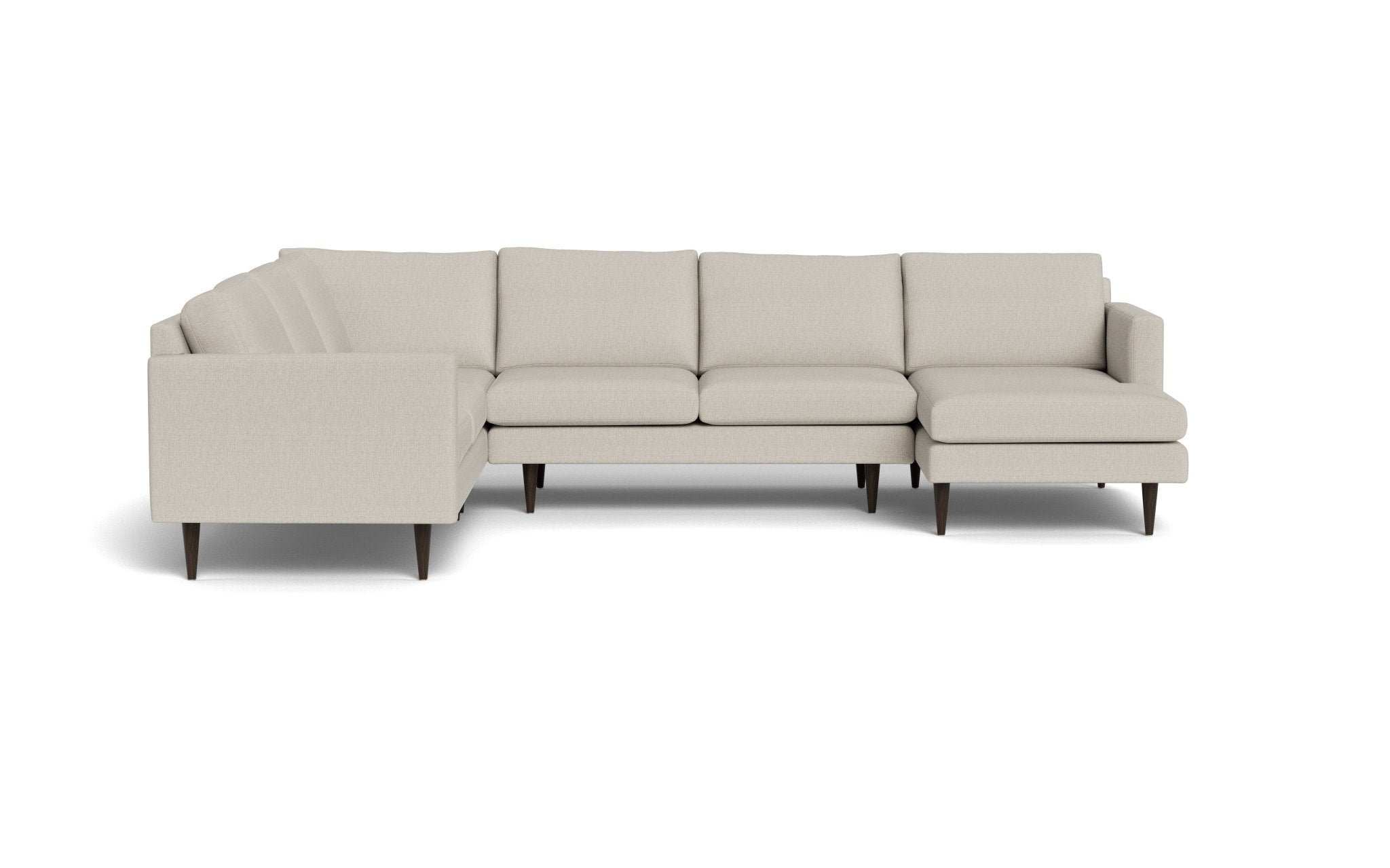 Wallace 131 Modern Untufted Corner Sectional Sofa with Right Chaise - Perfect for Living Room, Lounge & Family Room Comfort